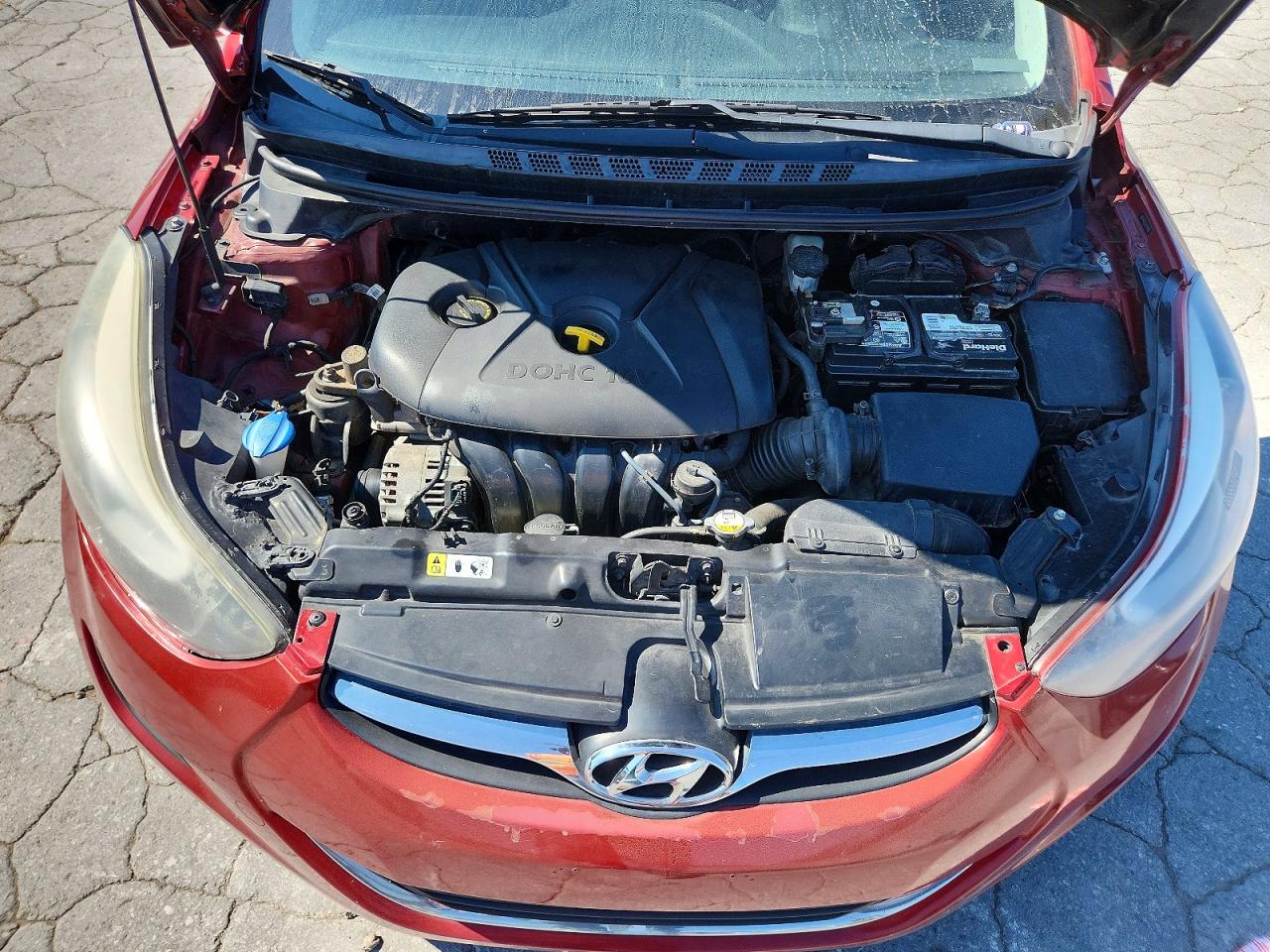 2014 Hyundai Elantra Se Red vin: 5NPDH4AE2EH534400