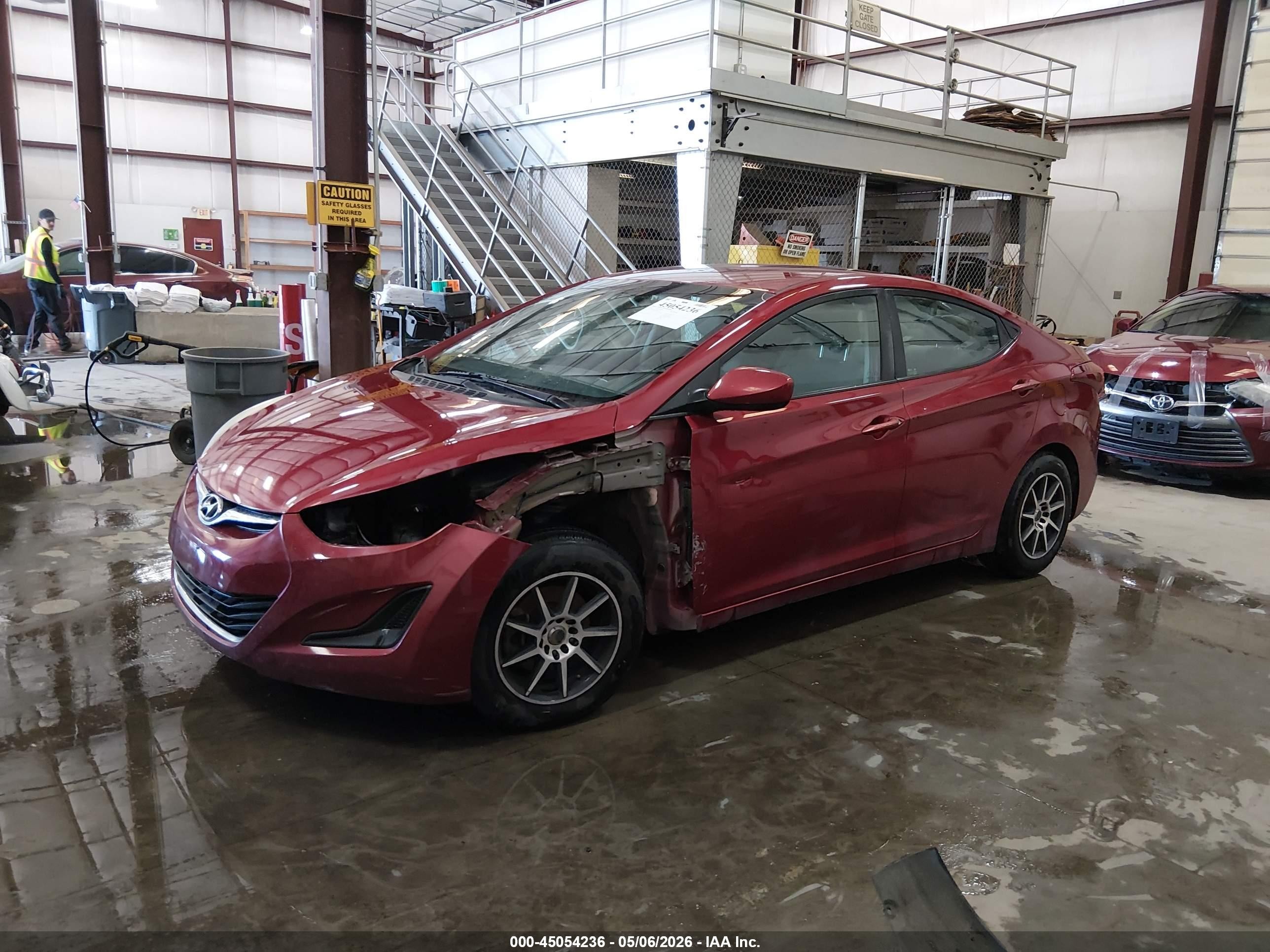 2014 Hyundai Elantra Se Maroon vin: 5NPDH4AE2EH536213