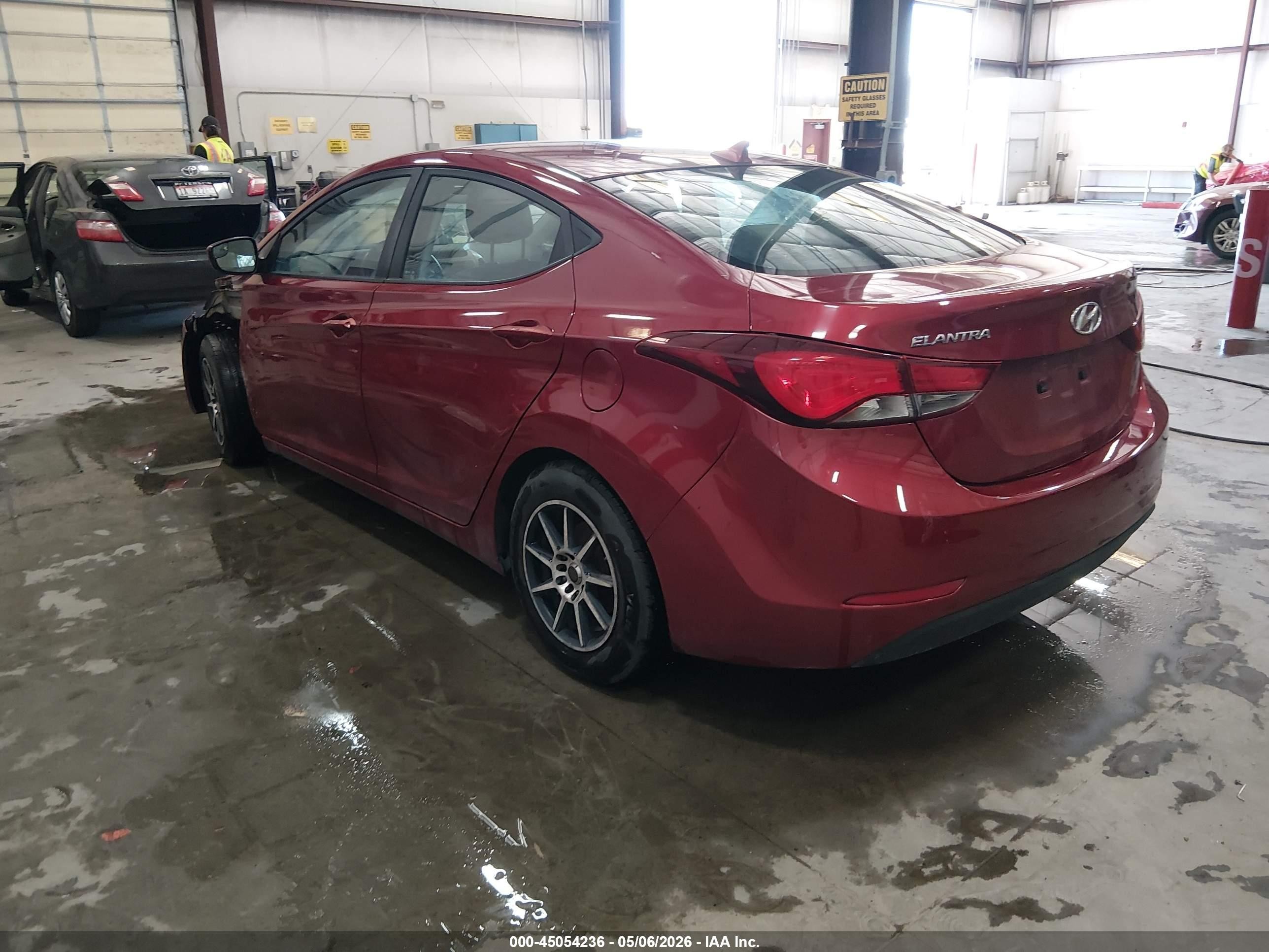 2014 Hyundai Elantra Se Maroon vin: 5NPDH4AE2EH536213