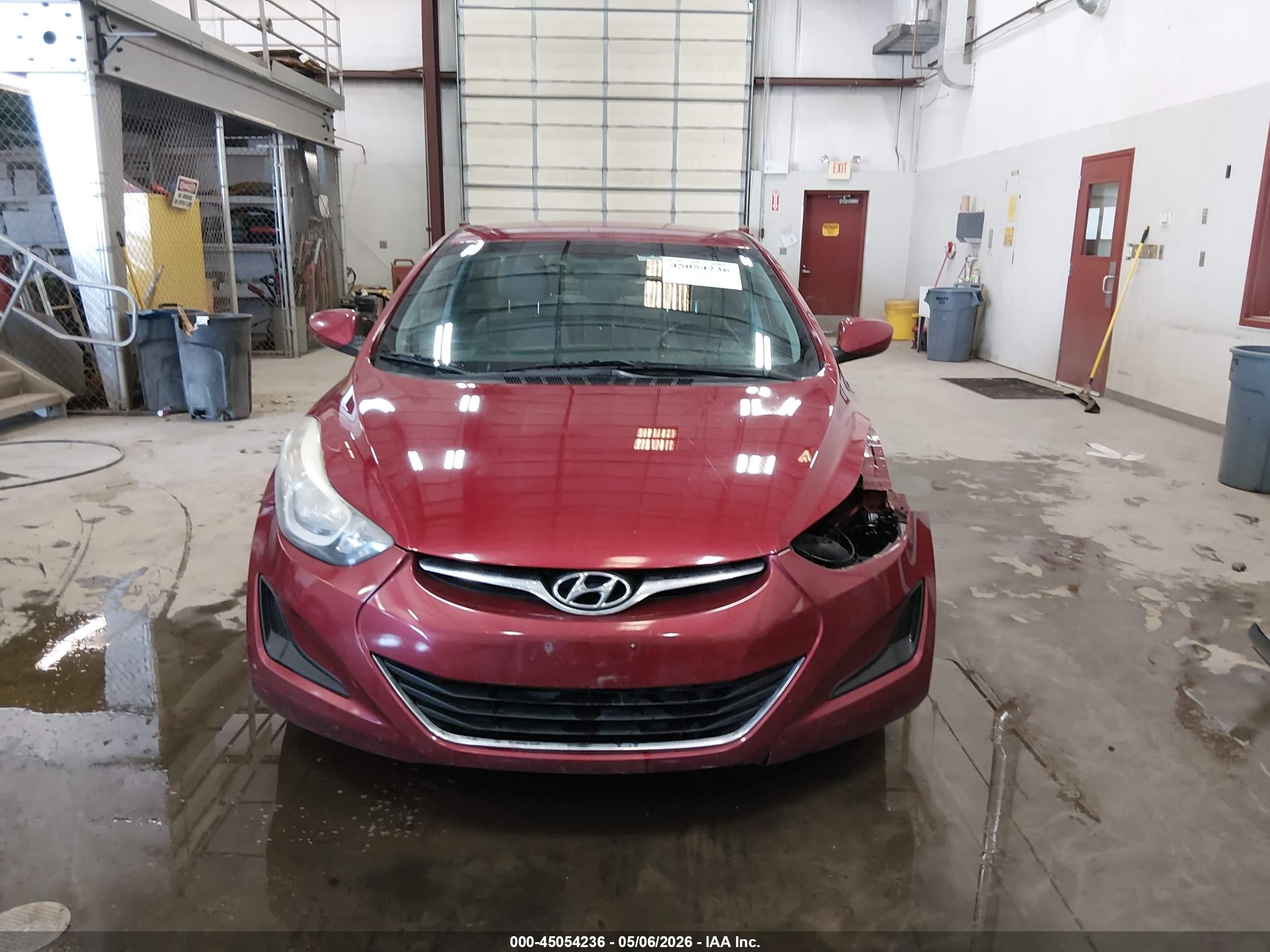 2014 Hyundai Elantra Se Maroon vin: 5NPDH4AE2EH536213