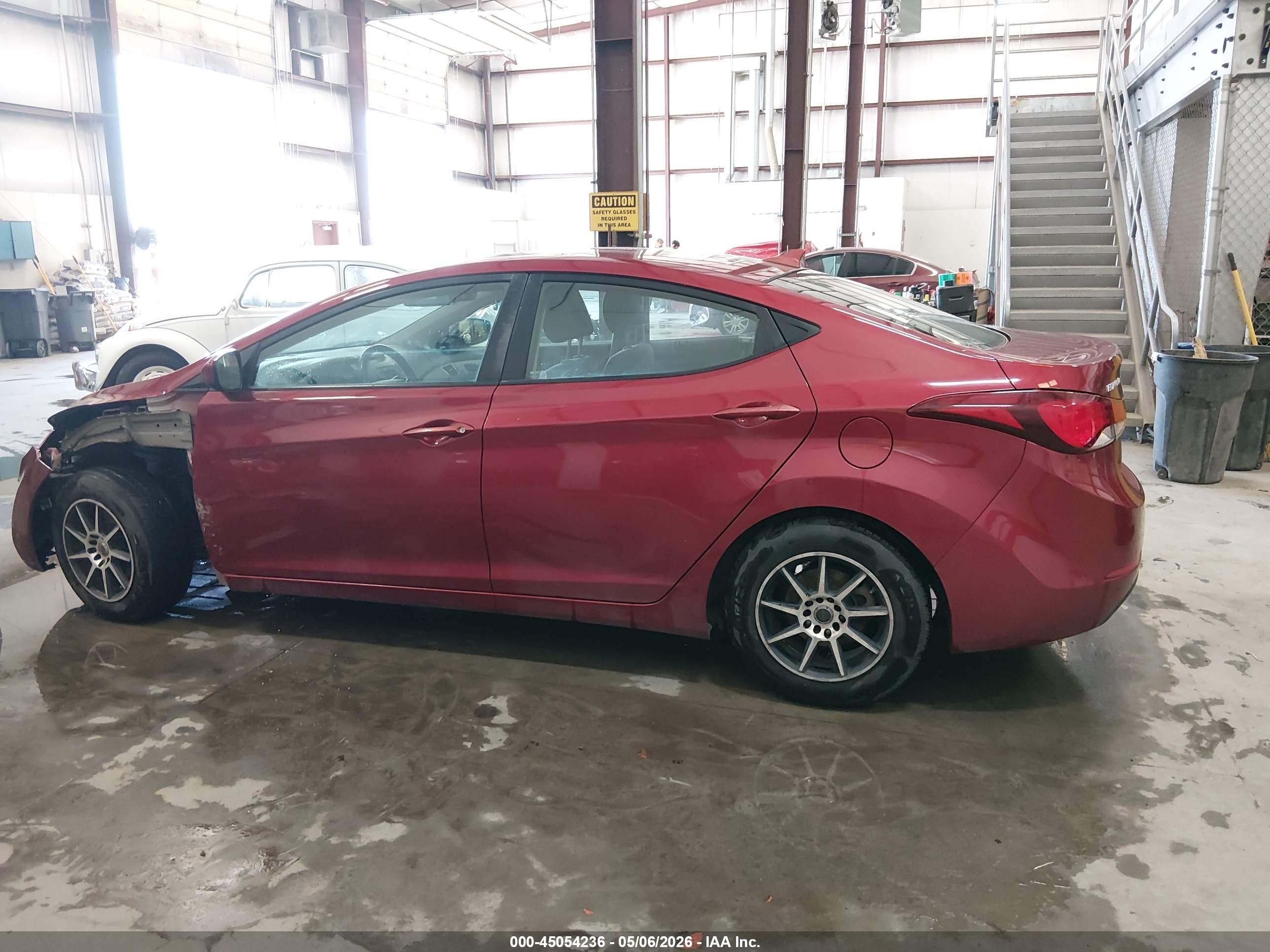 2014 Hyundai Elantra Se Maroon vin: 5NPDH4AE2EH536213