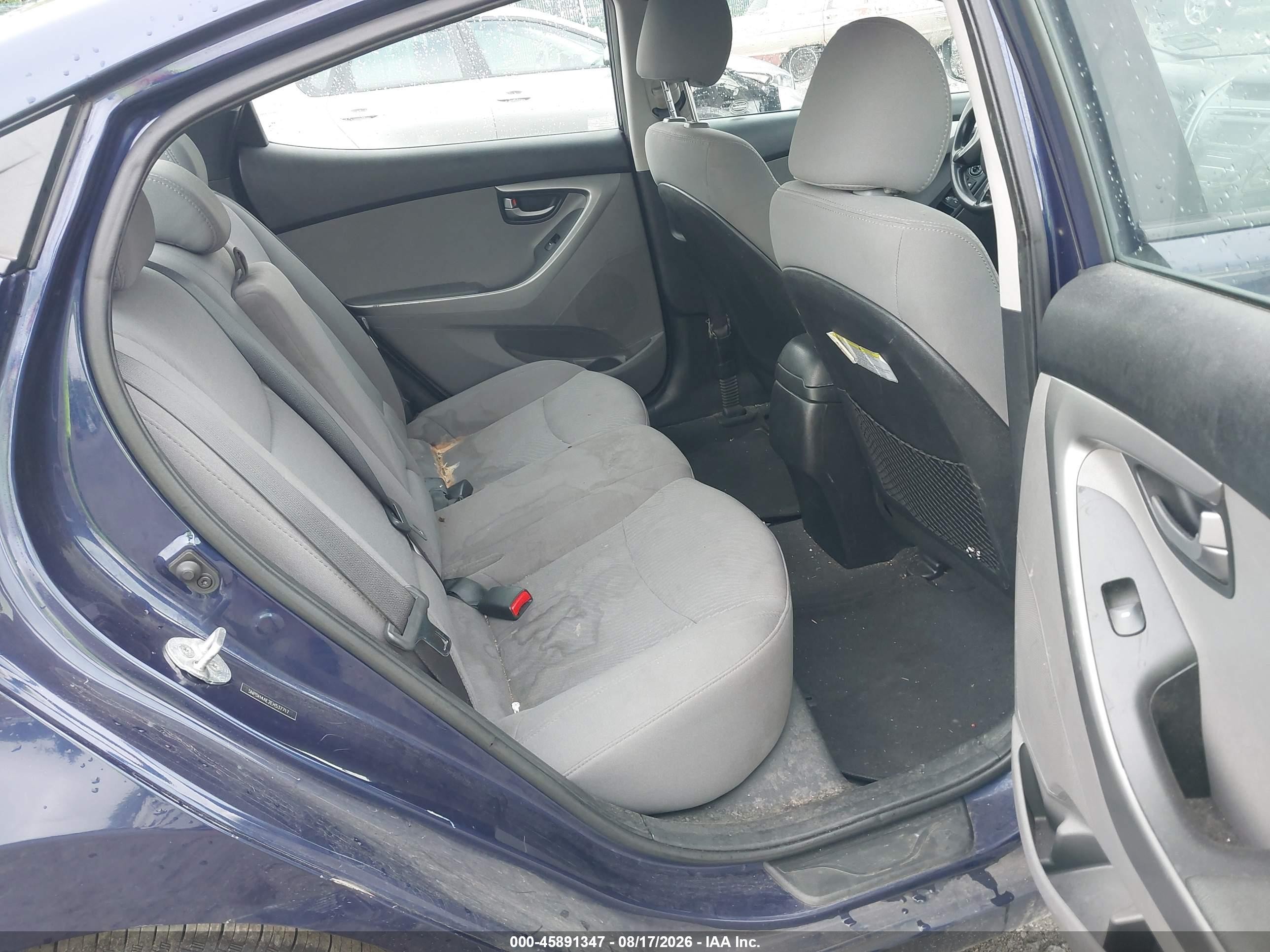 2014 Hyundai Elantra Se Blue vin: 5NPDH4AE2EH537717