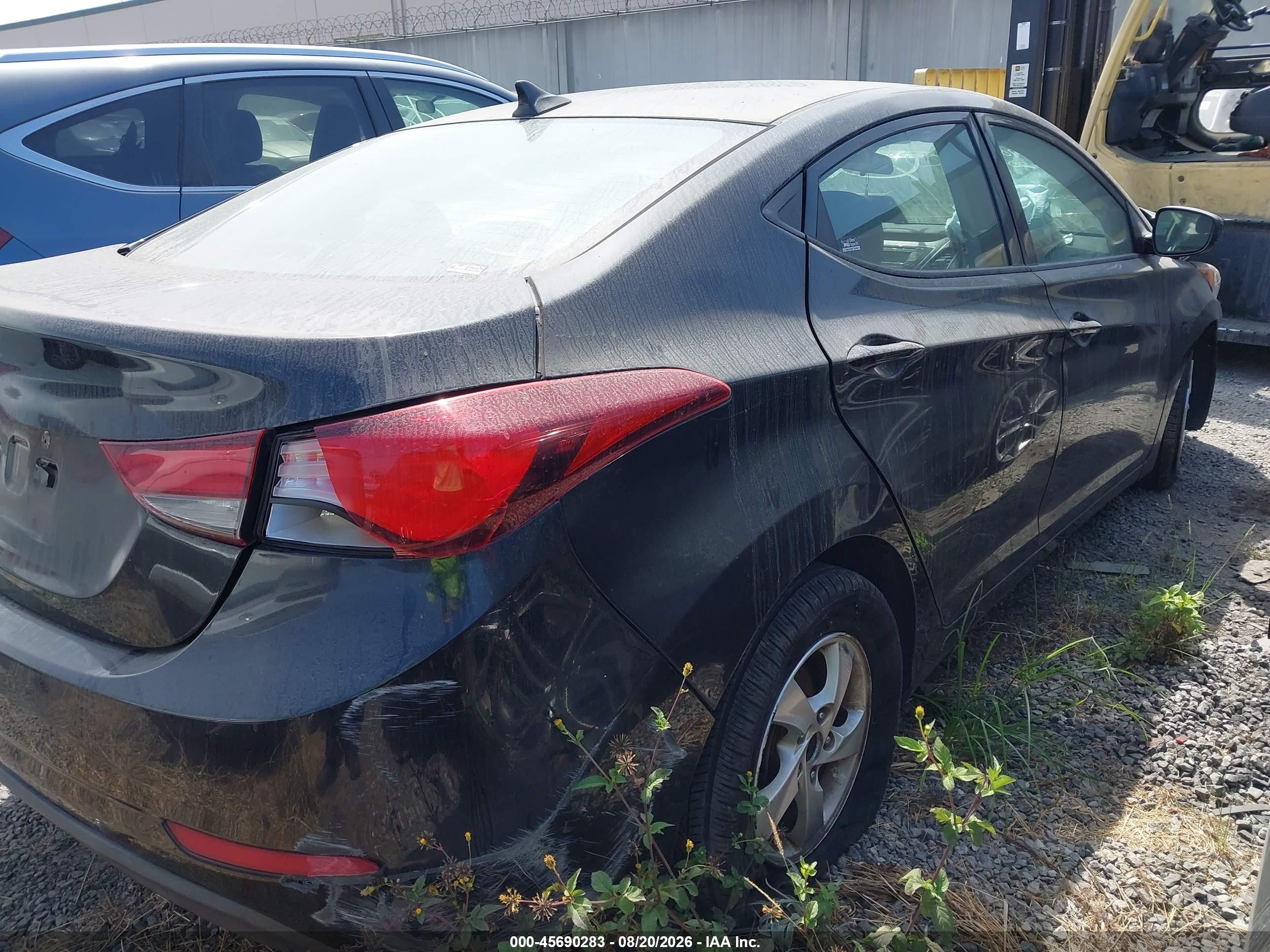 2014 Hyundai Elantra Se Black vin: 5NPDH4AE2EH539029