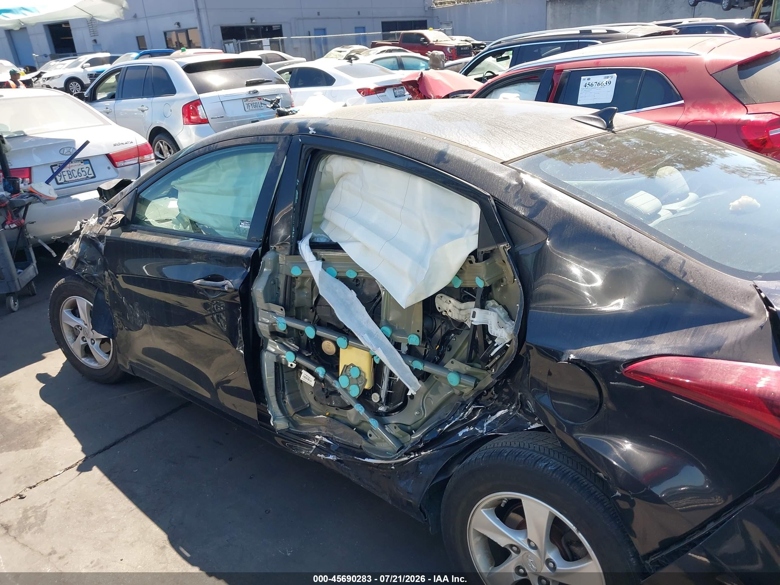 2014 Hyundai Elantra Se Black vin: 5NPDH4AE2EH539029