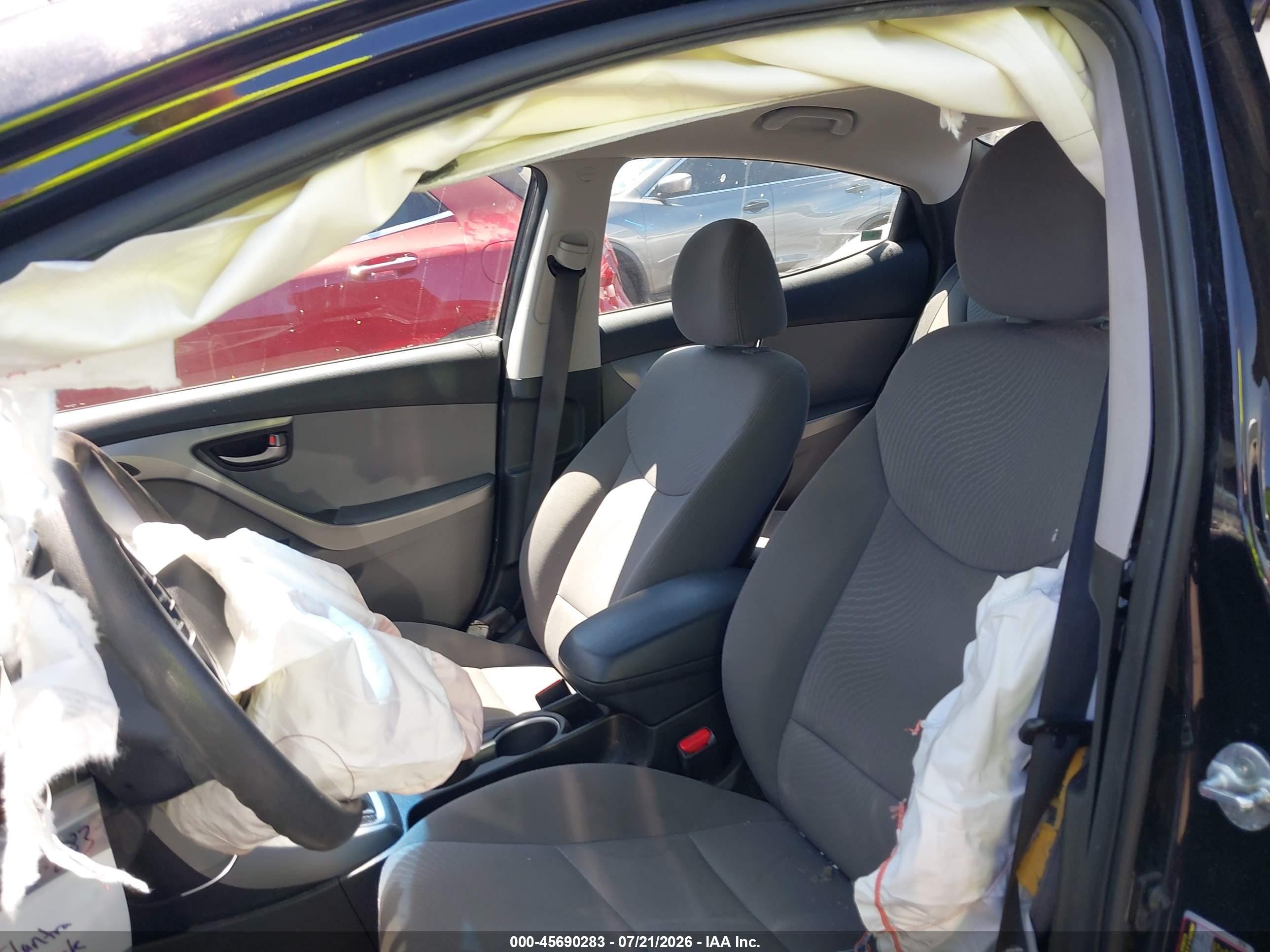 2014 Hyundai Elantra Se Black vin: 5NPDH4AE2EH539029