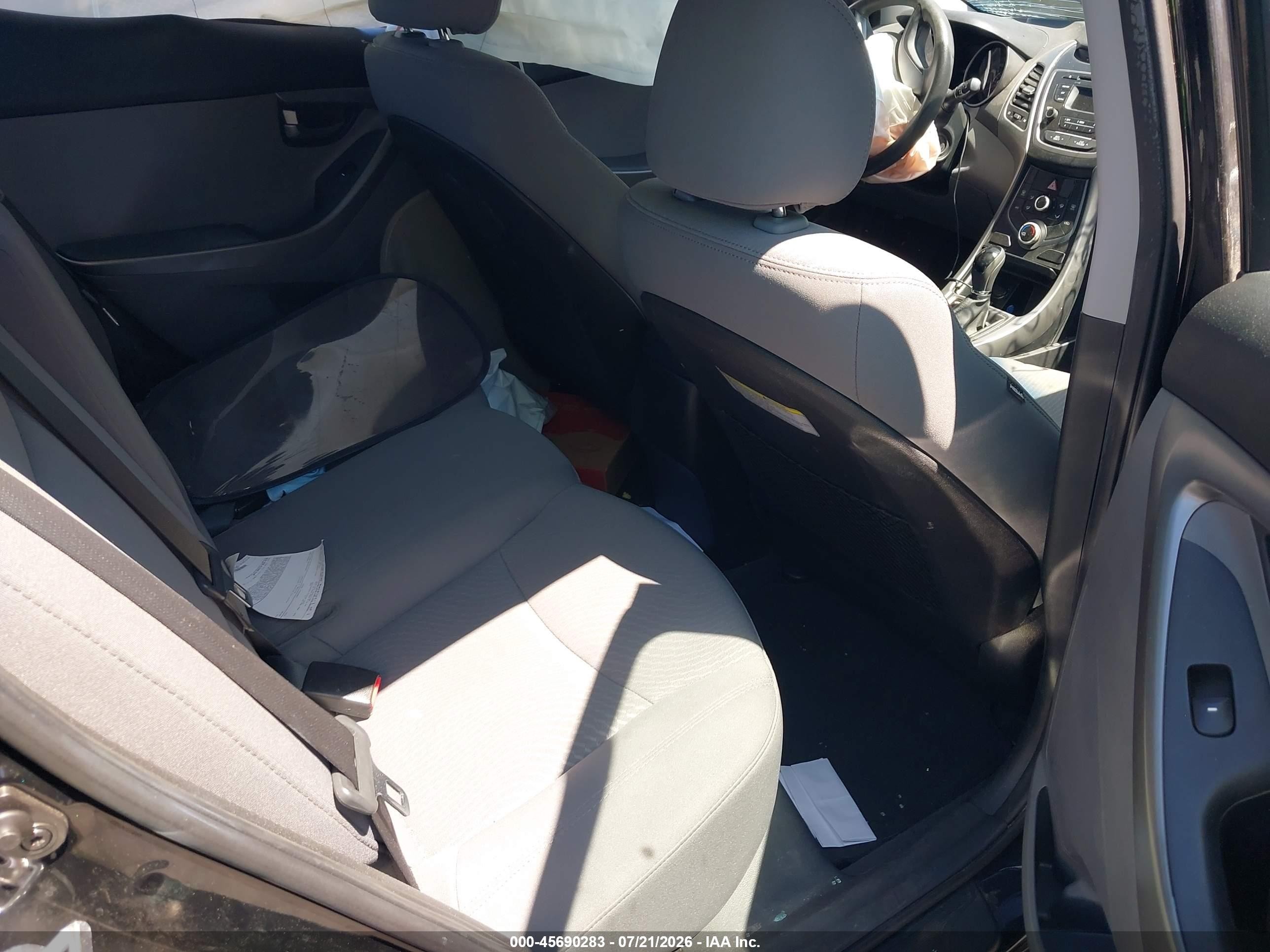 2014 Hyundai Elantra Se Black vin: 5NPDH4AE2EH539029