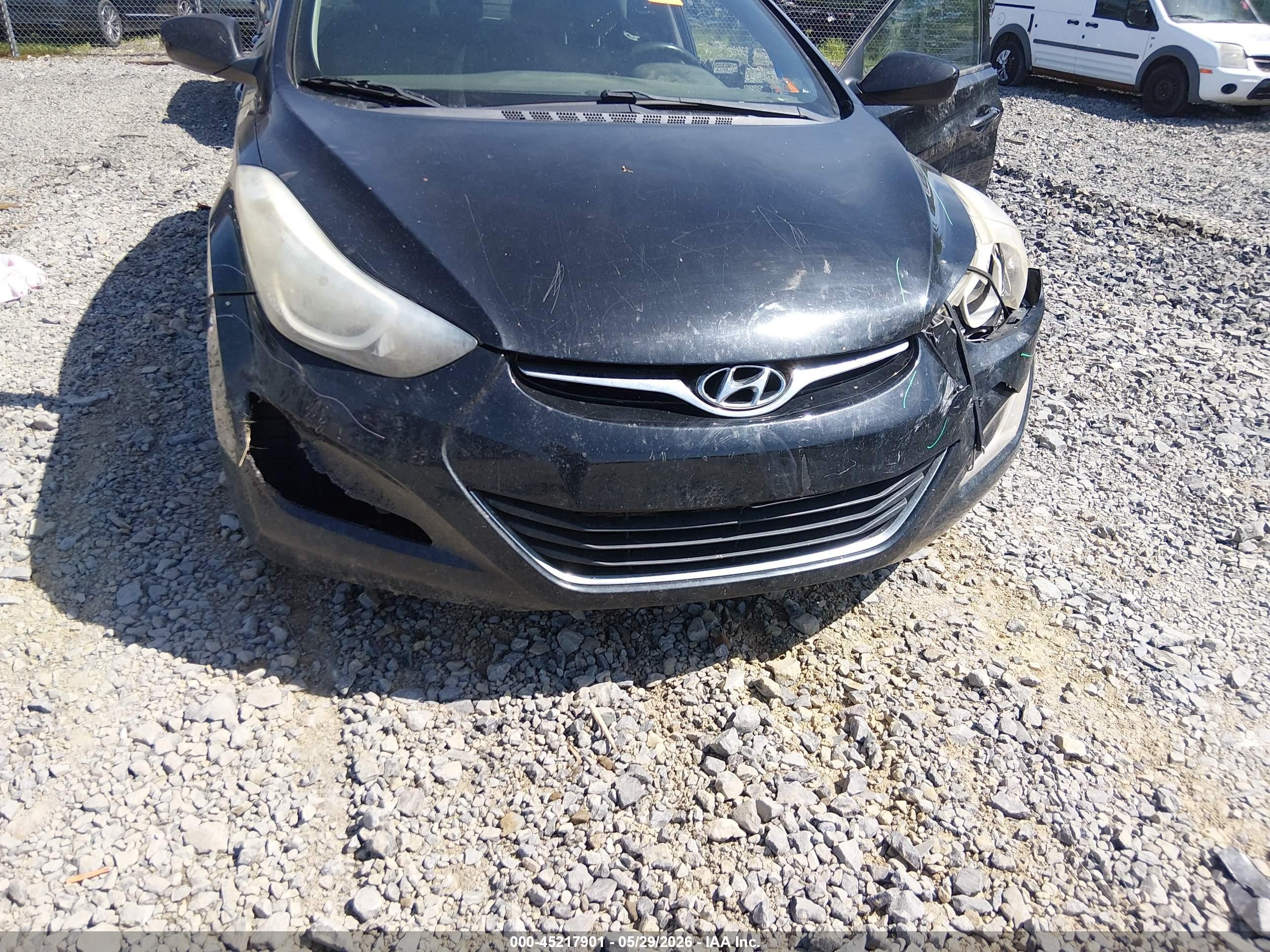 2014 Hyundai Elantra Se Черный vin: 5NPDH4AE2EH541492