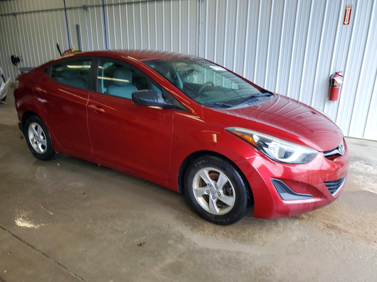 2014 Hyundai Elantra Se Burgundy vin: 5NPDH4AE2EH543078
