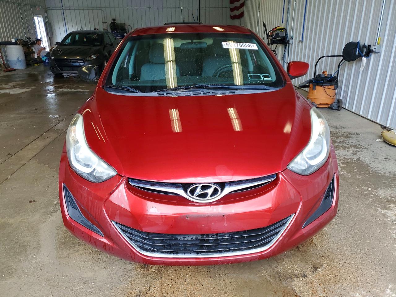 2014 Hyundai Elantra Se Burgundy vin: 5NPDH4AE2EH543078