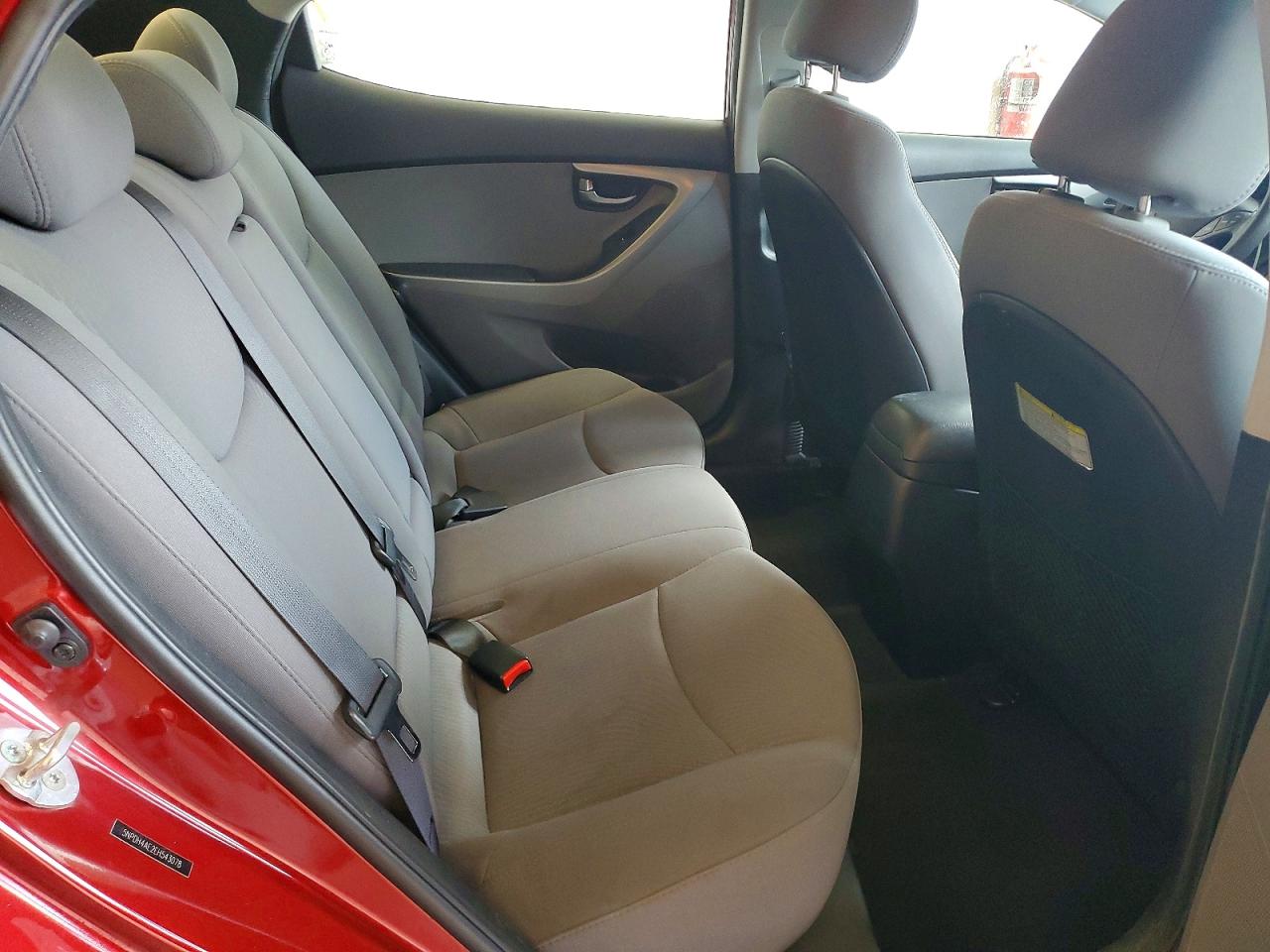 2014 Hyundai Elantra Se Burgundy vin: 5NPDH4AE2EH543078