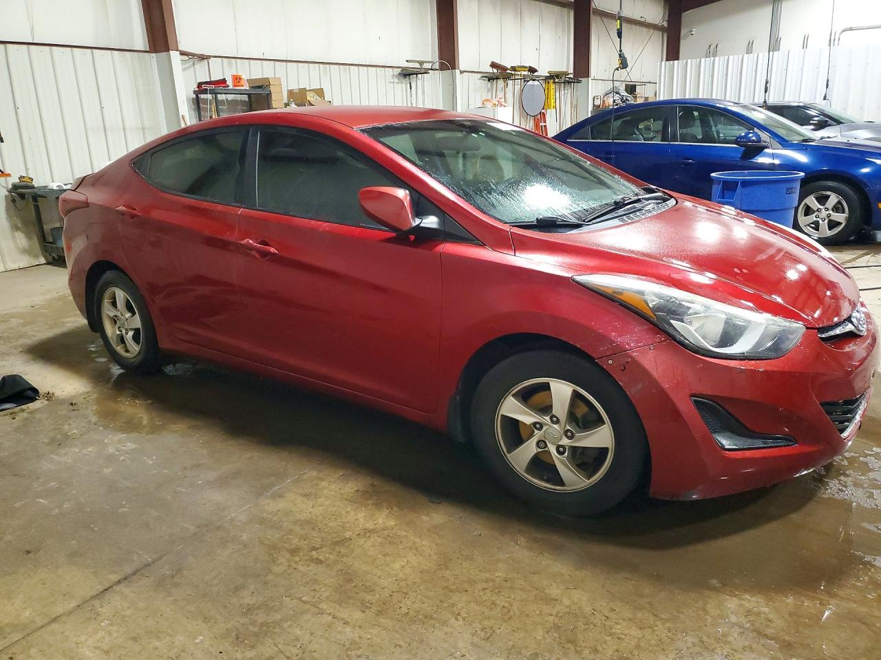 2014 Hyundai Elantra Se Red vin: 5NPDH4AE2EH544974