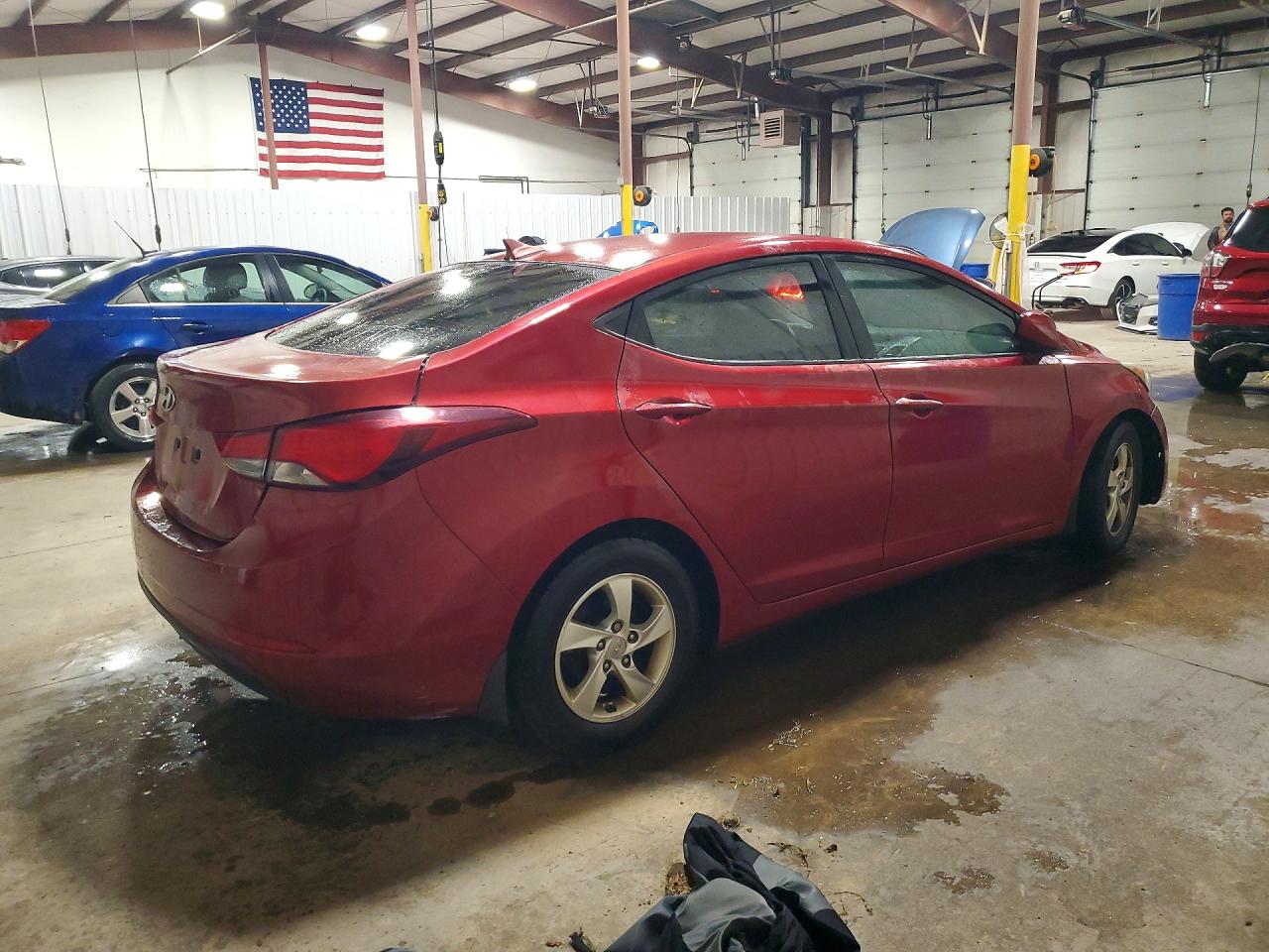 2014 Hyundai Elantra Se Red vin: 5NPDH4AE2EH544974