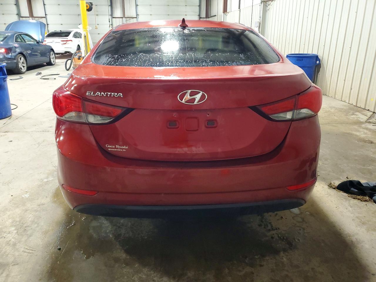 2014 Hyundai Elantra Se Red vin: 5NPDH4AE2EH544974