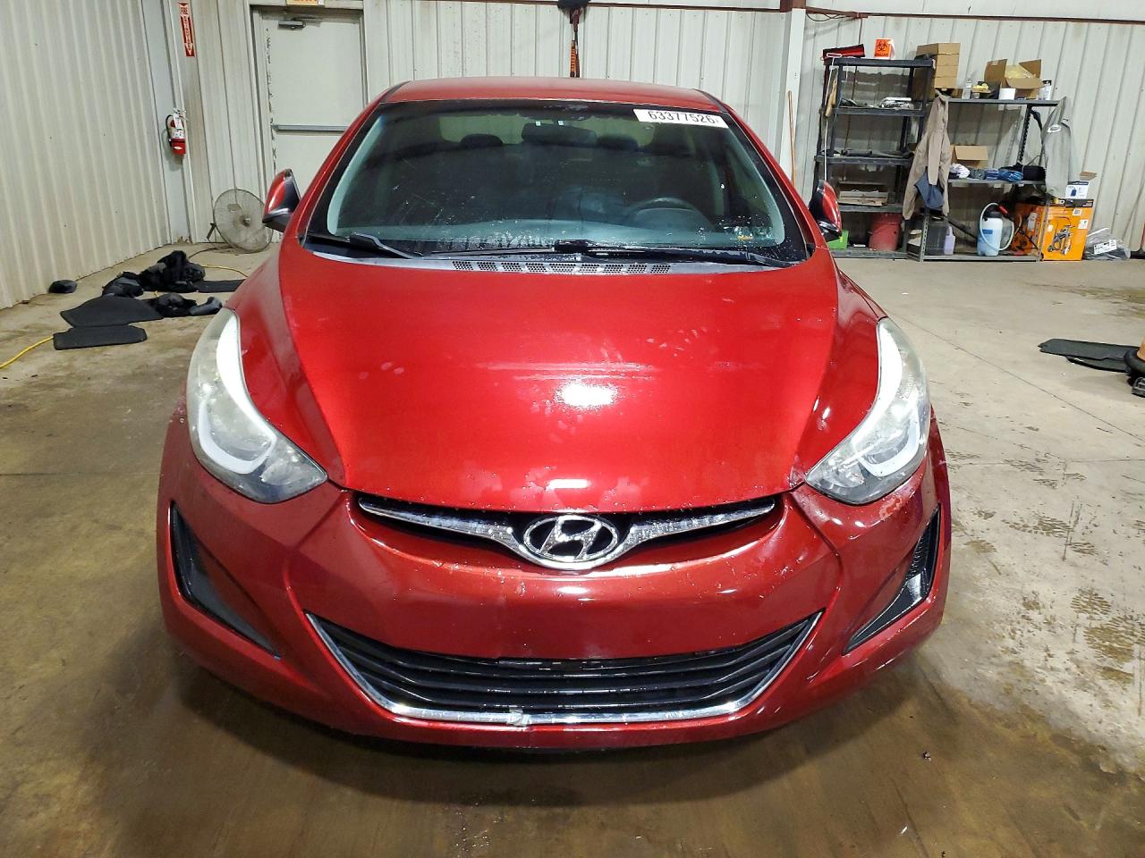 2014 Hyundai Elantra Se Red vin: 5NPDH4AE2EH544974