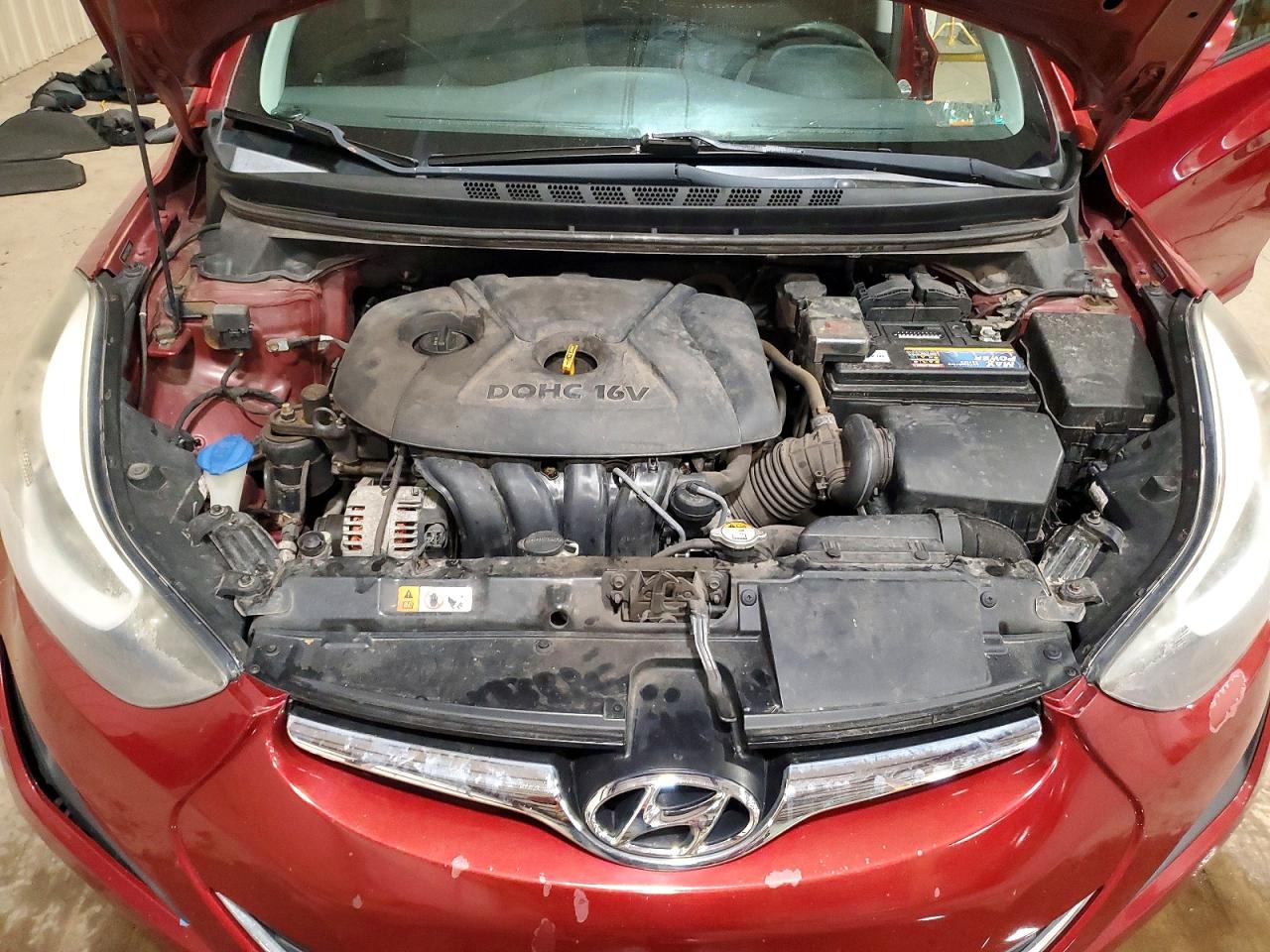 2014 Hyundai Elantra Se Red vin: 5NPDH4AE2EH544974