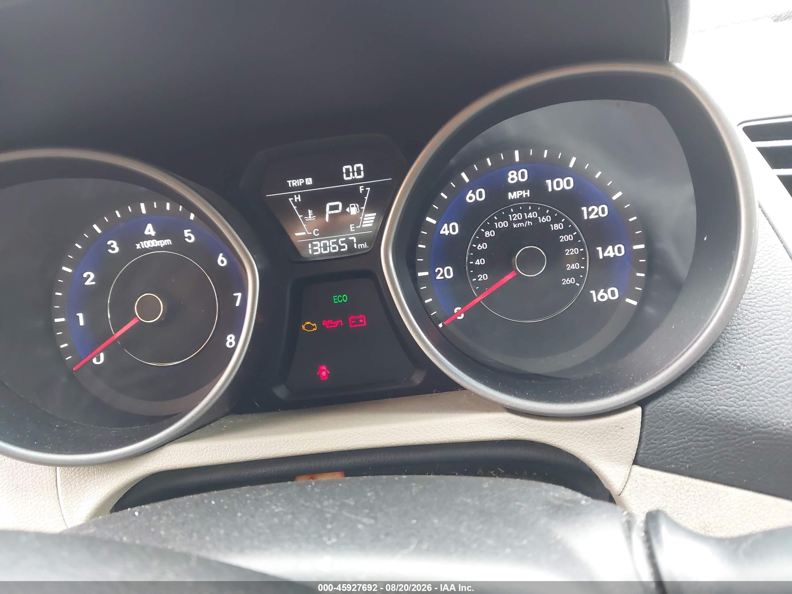 2014 Hyundai Elantra Se Red vin: 5NPDH4AE2EH545008