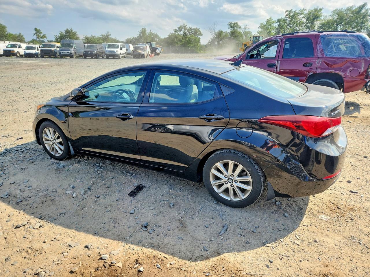 2014 Hyundai Elantra Se Black vin: 5NPDH4AE2EH545137