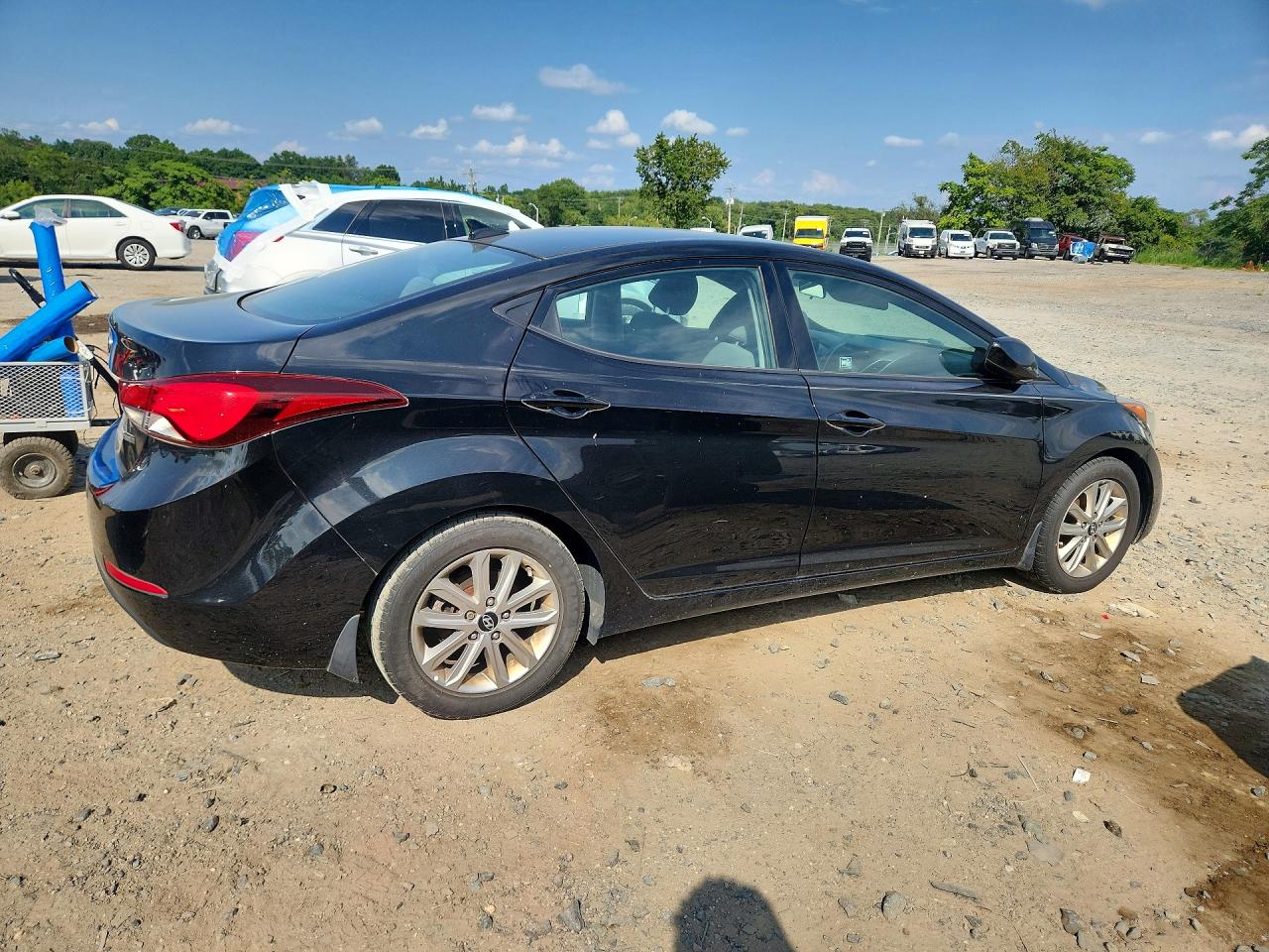 2014 Hyundai Elantra Se Black vin: 5NPDH4AE2EH545137
