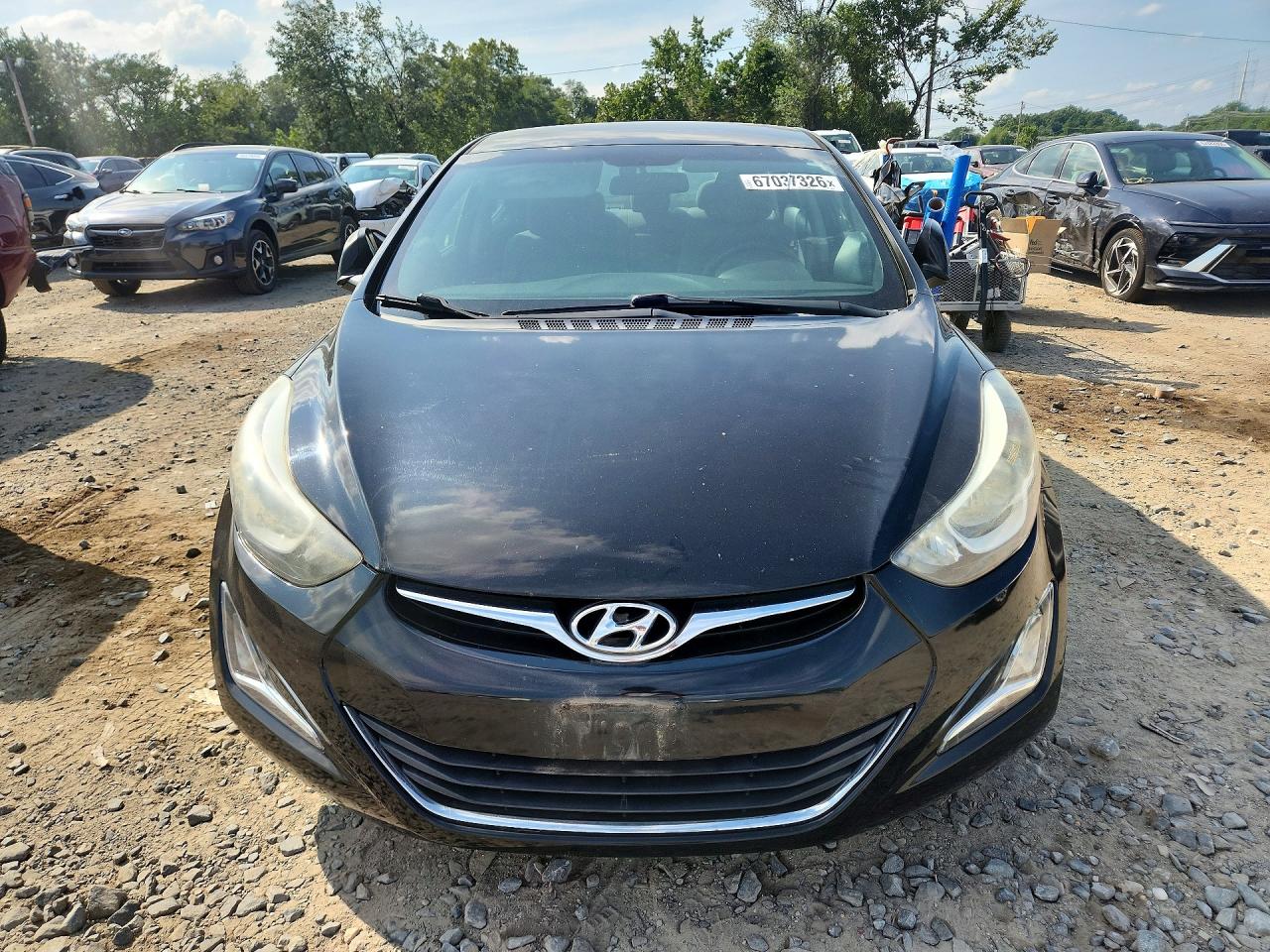 2014 Hyundai Elantra Se Black vin: 5NPDH4AE2EH545137