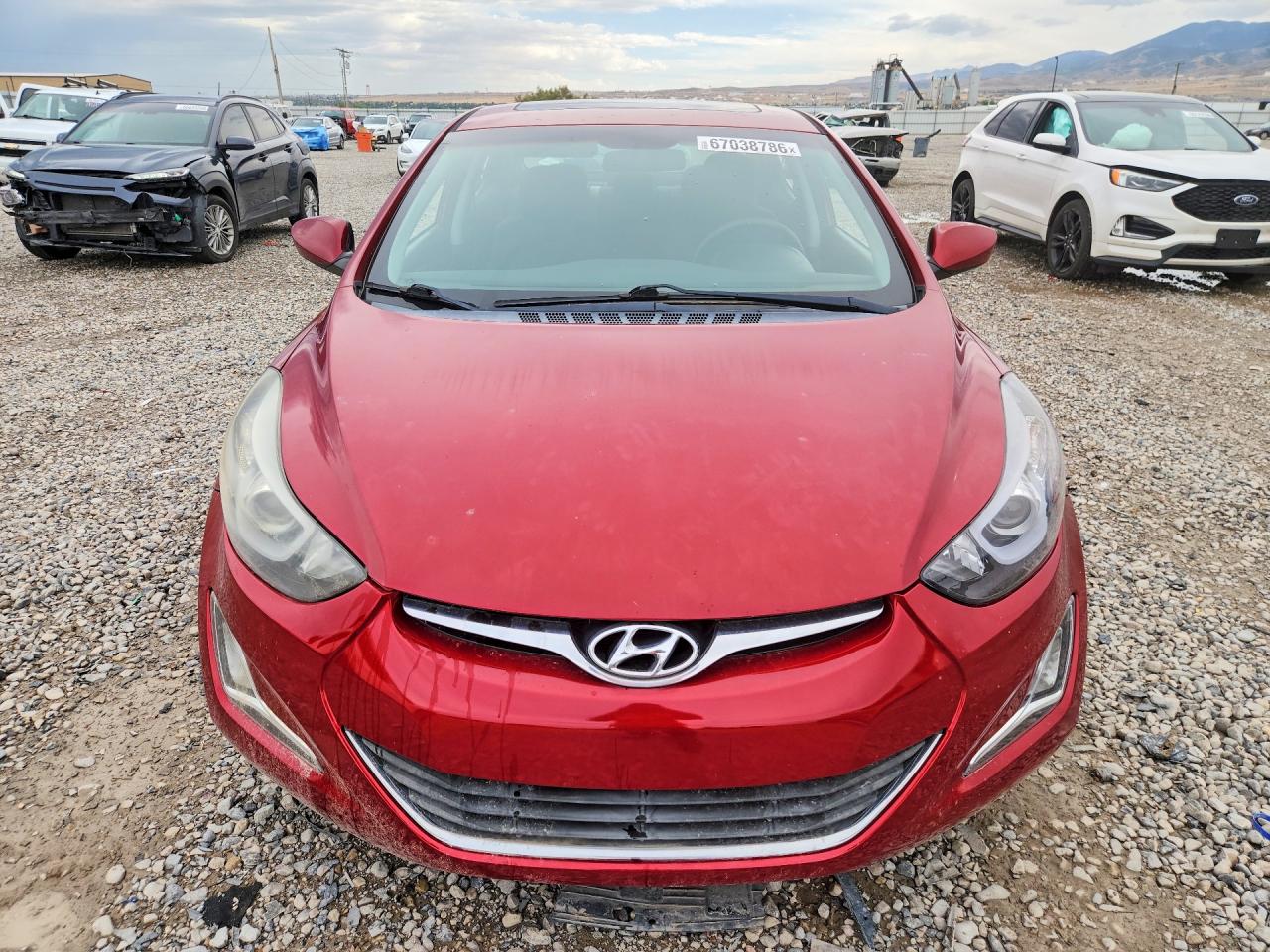2015 Hyundai Elantra Se Красный vin: 5NPDH4AE2FH548458