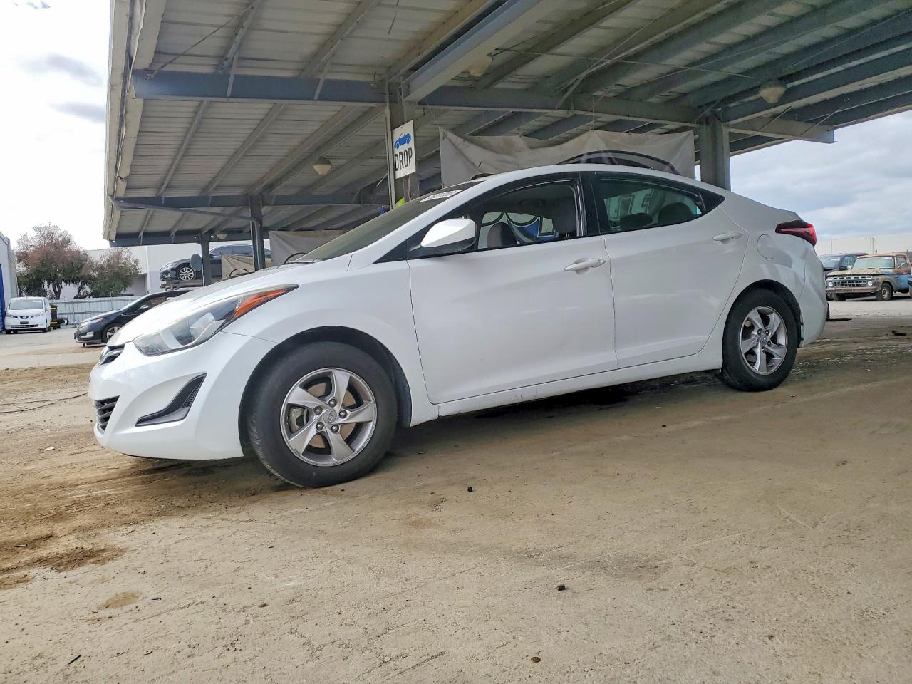 2015 Hyundai Elantra Se White vin: 5NPDH4AE2FH548864