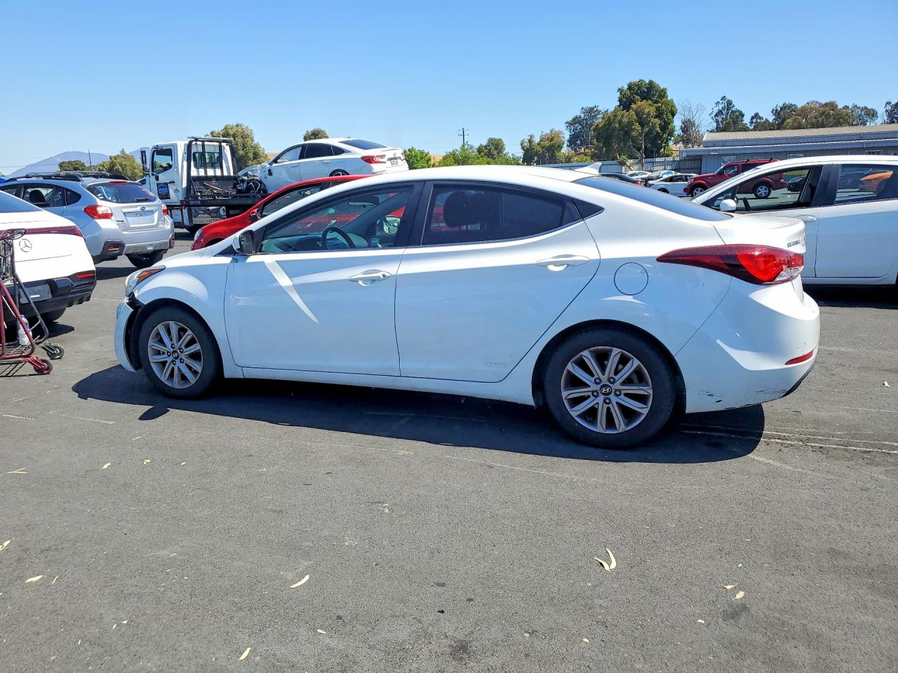 2015 Hyundai Elantra Se Белый vin: 5NPDH4AE2FH550095