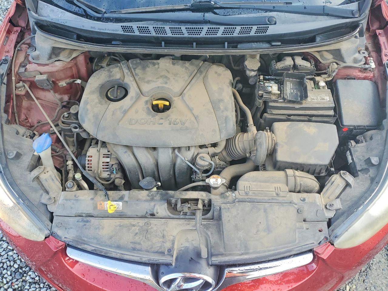 2015 Hyundai Elantra Limited Красный vin: 5NPDH4AE2FH550811