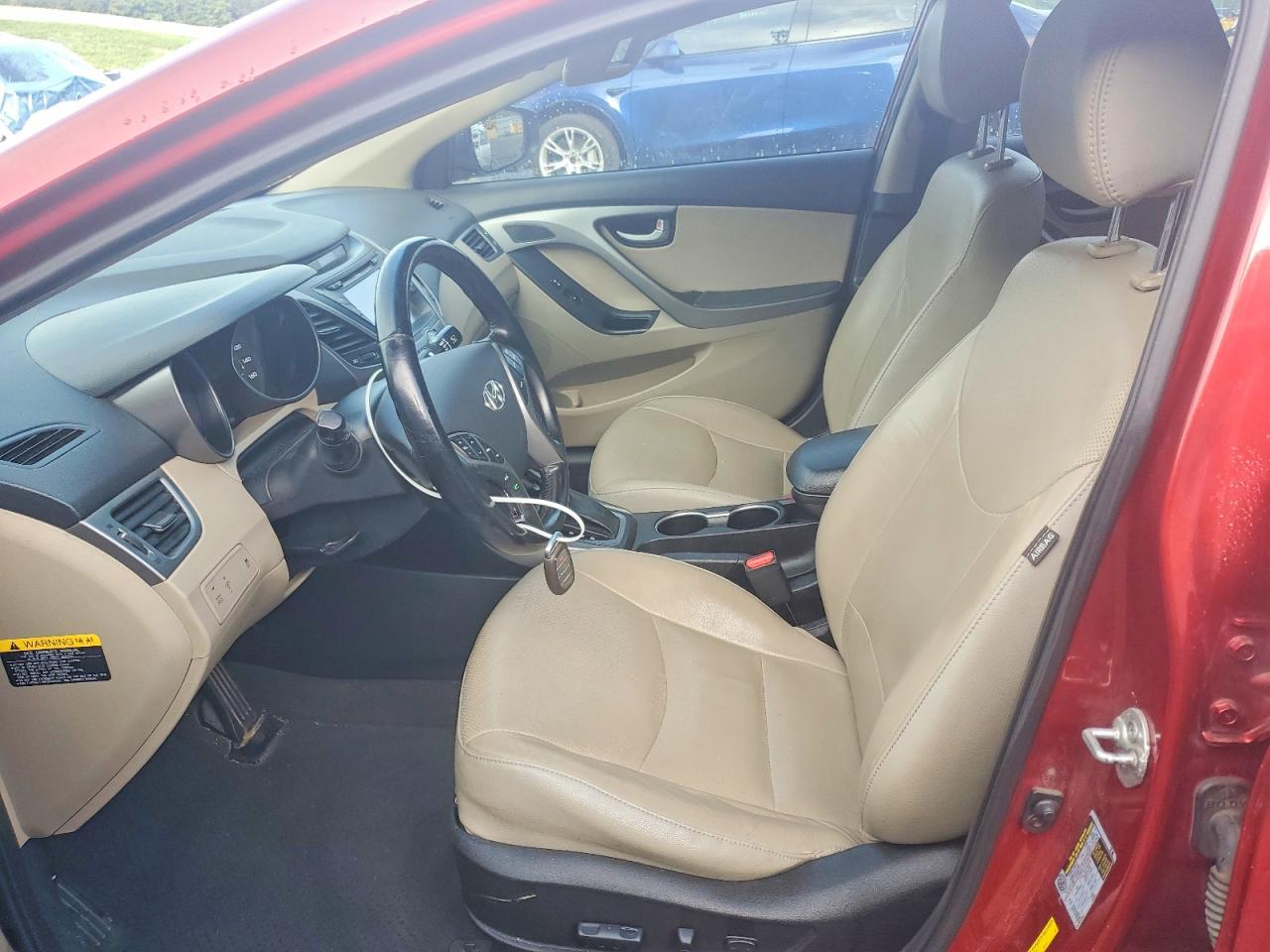 2015 Hyundai Elantra Limited Красный vin: 5NPDH4AE2FH550811