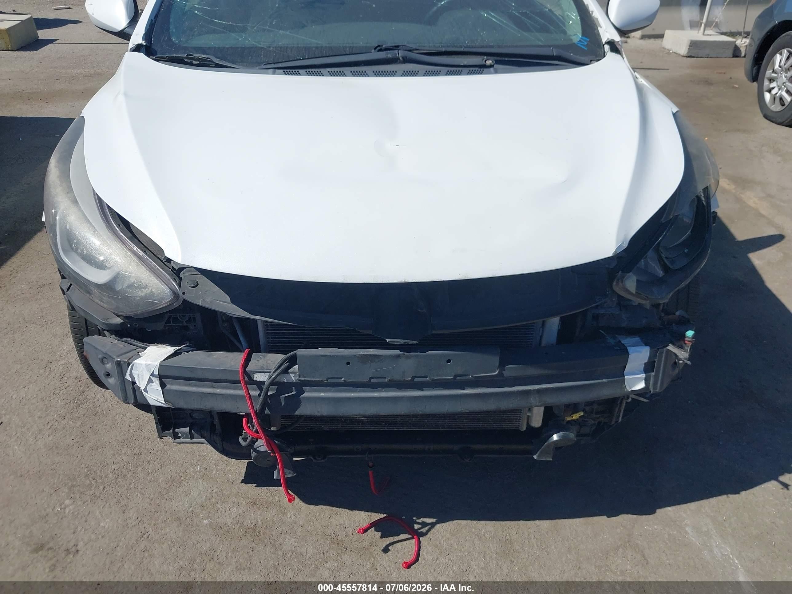2015 Hyundai Elantra Se White vin: 5NPDH4AE2FH554177