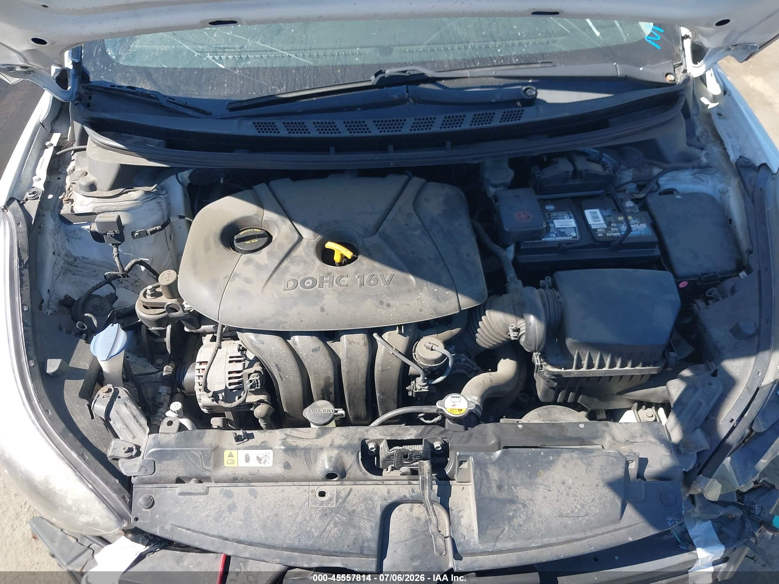 2015 Hyundai Elantra Se White vin: 5NPDH4AE2FH554177