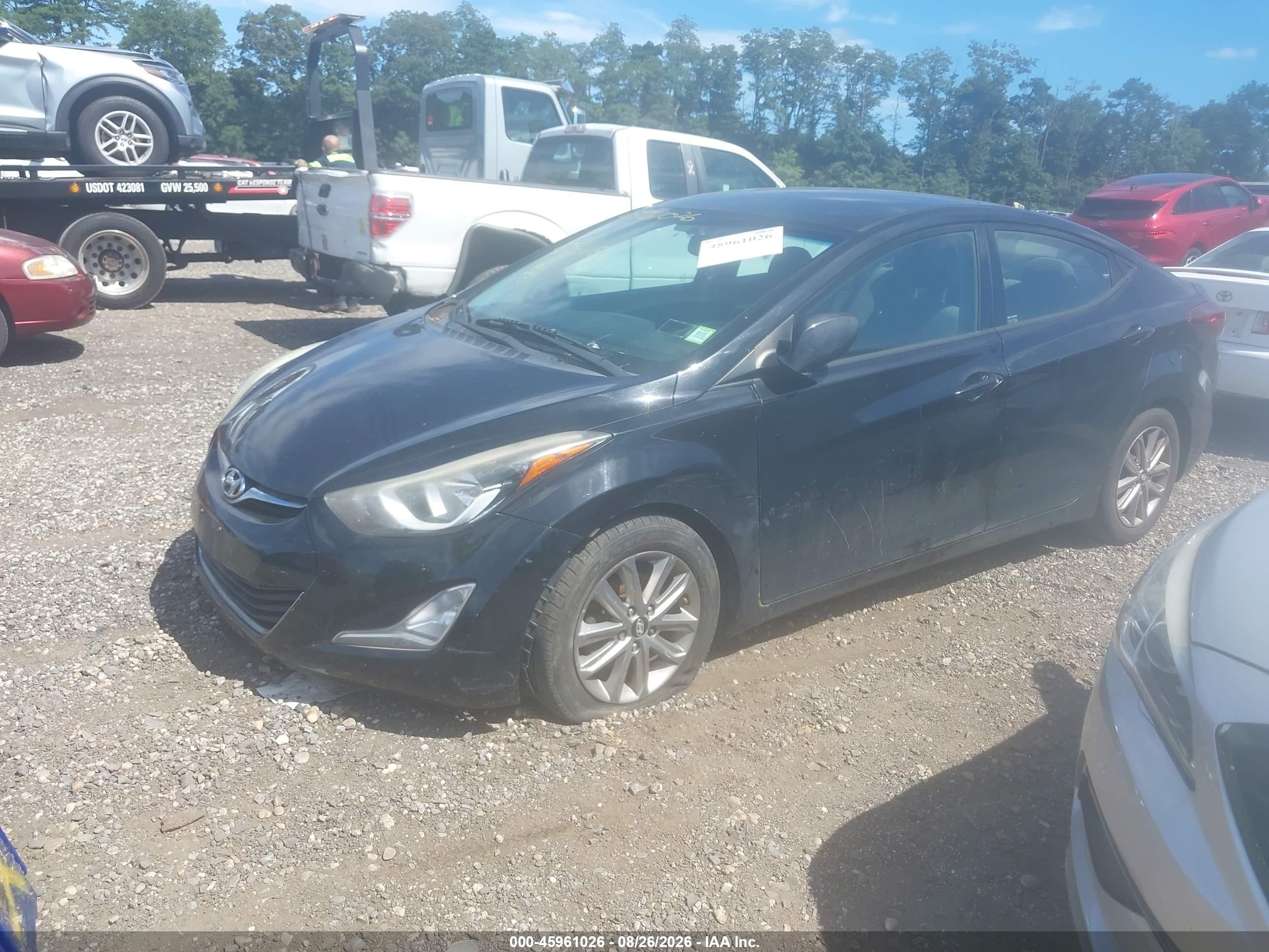 2015 Hyundai Elantra Se Black vin: 5NPDH4AE2FH558360
