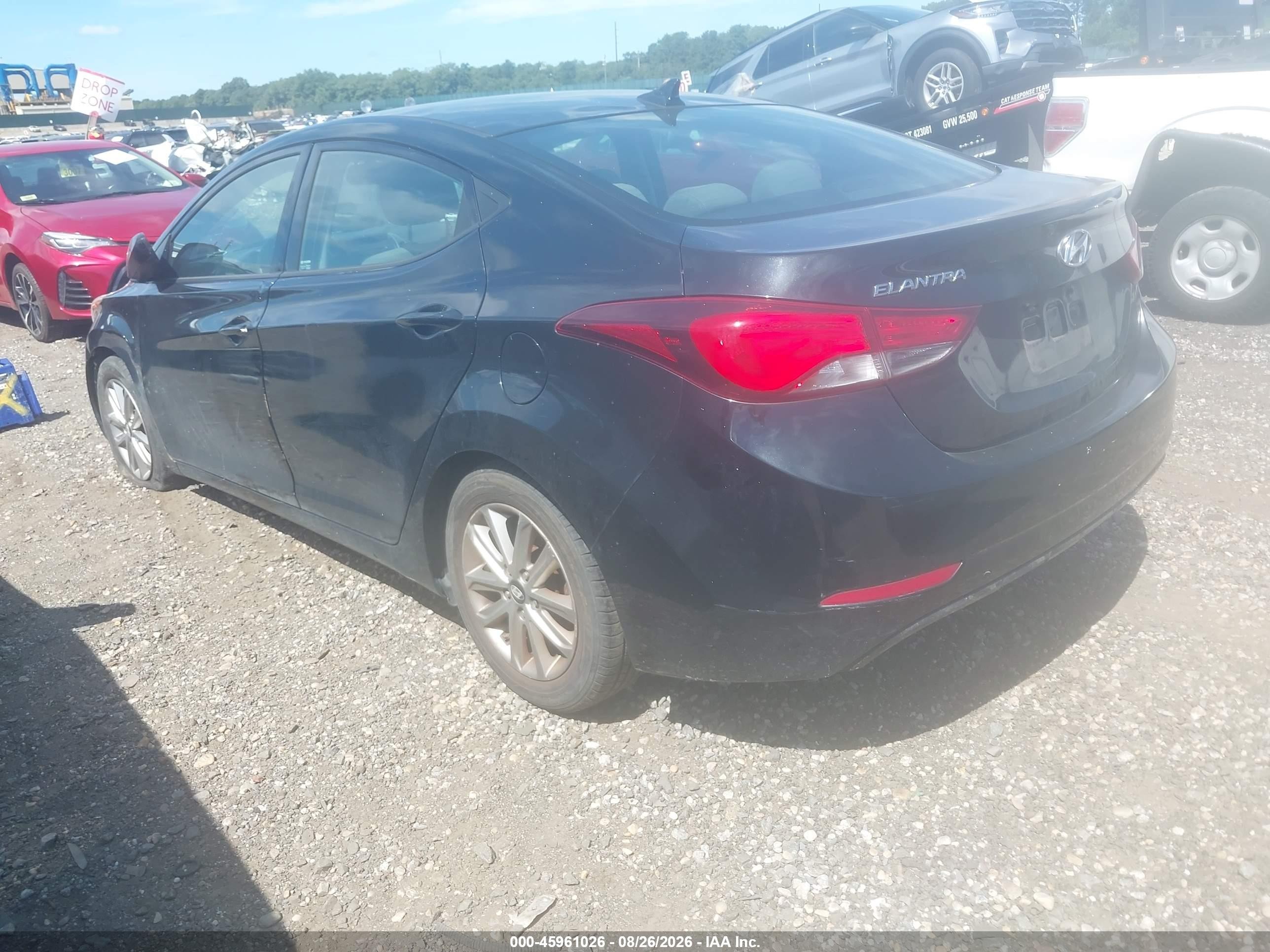 2015 Hyundai Elantra Se Black vin: 5NPDH4AE2FH558360