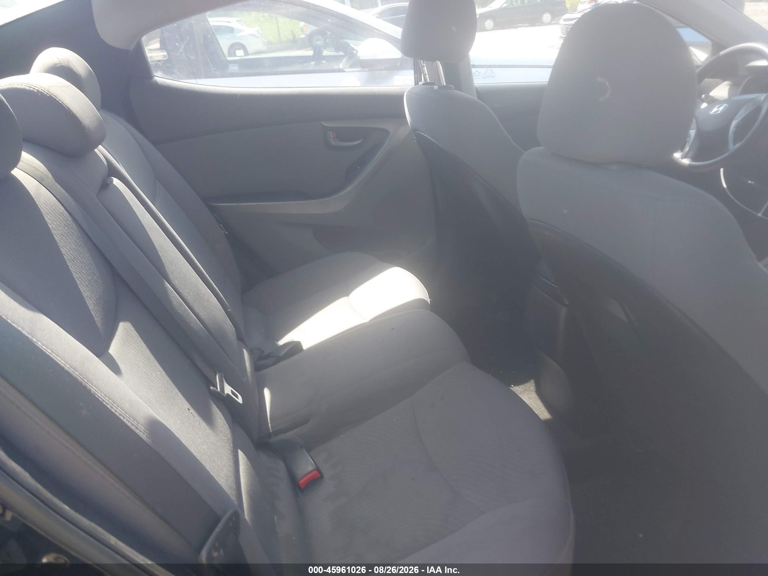 2015 Hyundai Elantra Se Black vin: 5NPDH4AE2FH558360