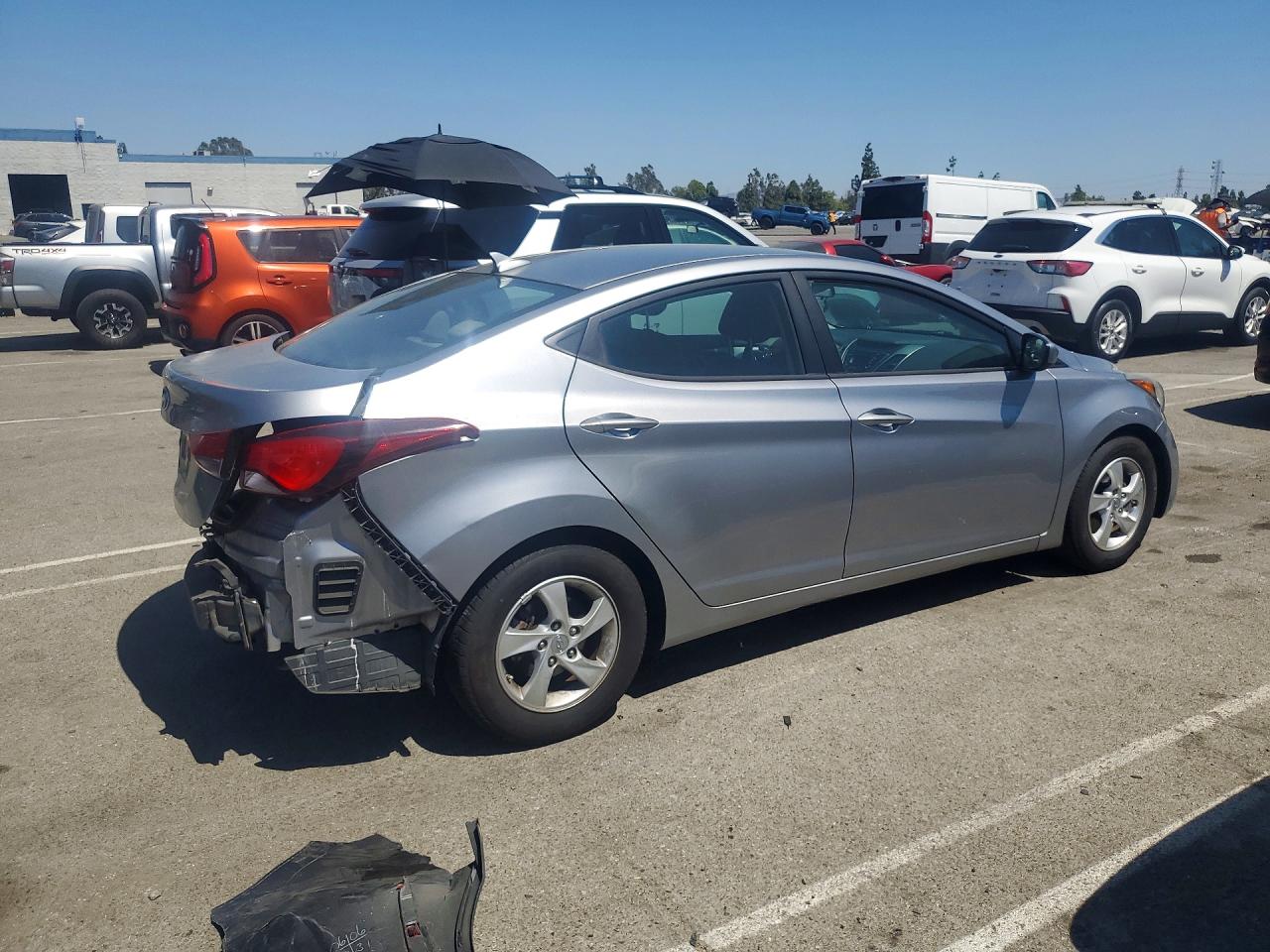 2015 Hyundai Elantra Se Silver vin: 5NPDH4AE2FH561470