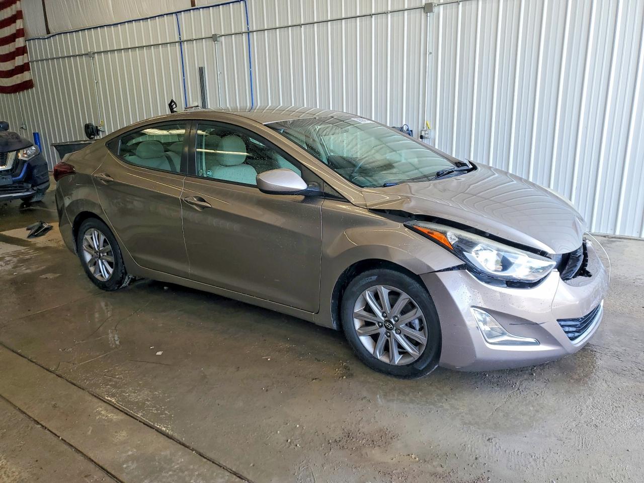 2015 Hyundai Elantra Se Beige vin: 5NPDH4AE2FH568791