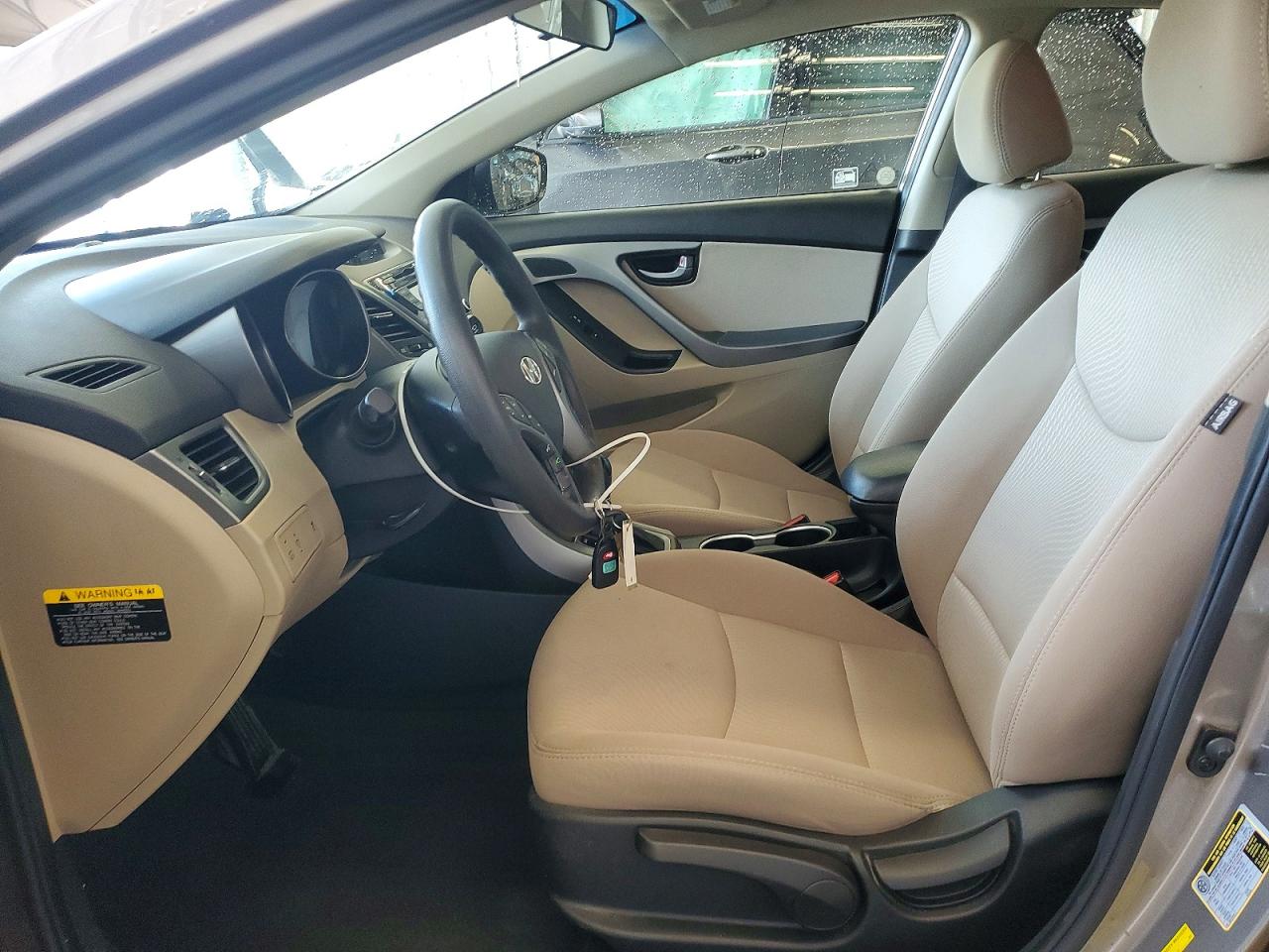 2015 Hyundai Elantra Se Beige vin: 5NPDH4AE2FH568791