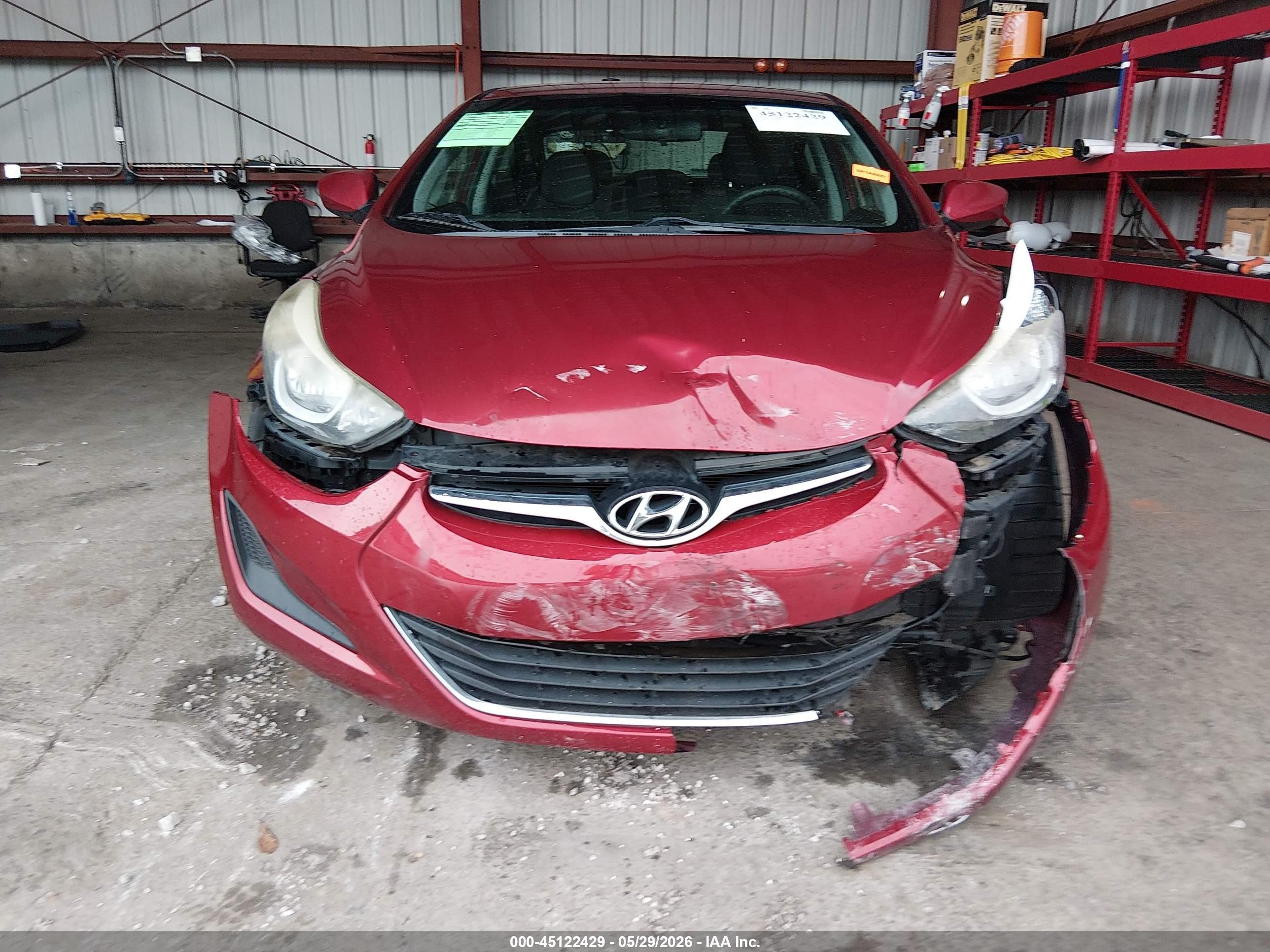 2015 Hyundai Elantra Se Red vin: 5NPDH4AE2FH580021