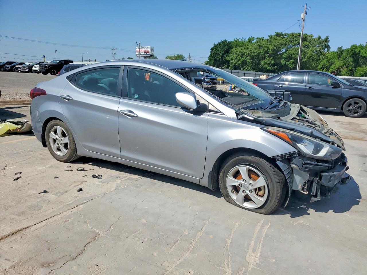 2015 Hyundai Elantra Se Silver vin: 5NPDH4AE2FH584604
