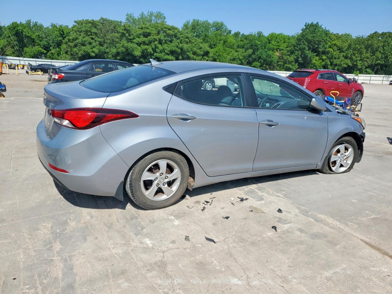 2015 Hyundai Elantra Se Silver vin: 5NPDH4AE2FH584604