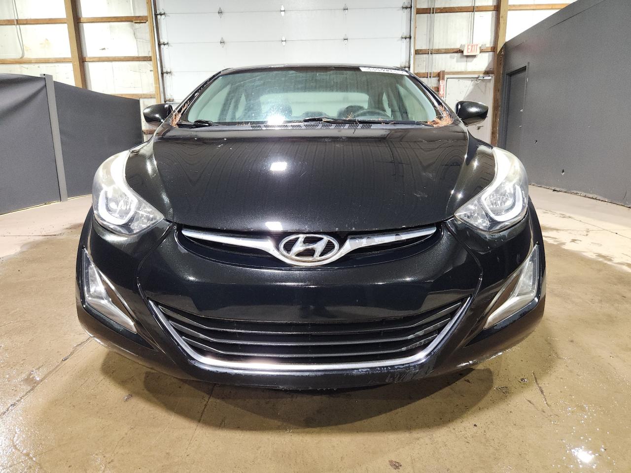 2015 Hyundai Elantra Se Black vin: 5NPDH4AE2FH586515 Damage: Hood, Chipped, 4