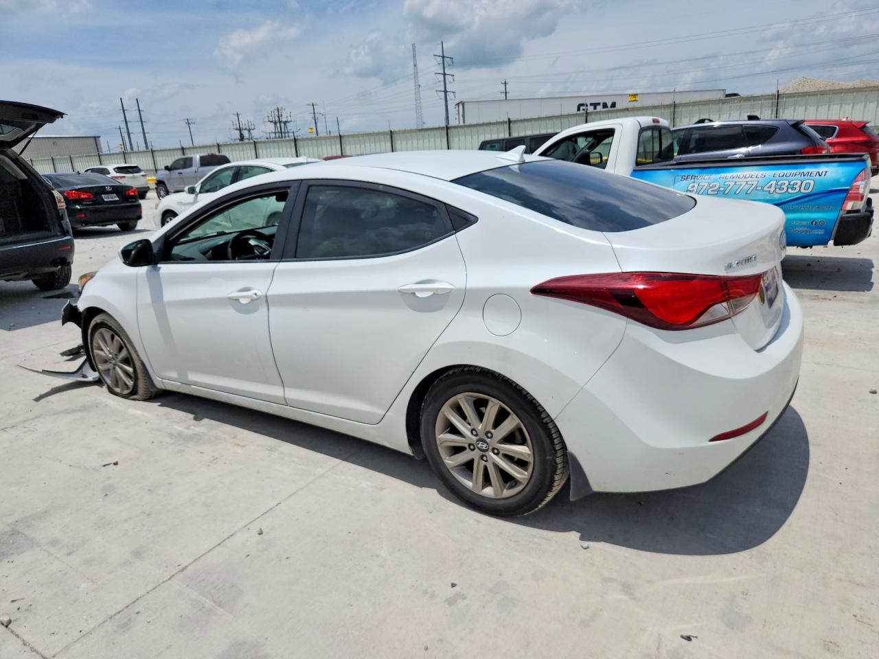 2015 Hyundai Elantra Se White vin: 5NPDH4AE2FH587986