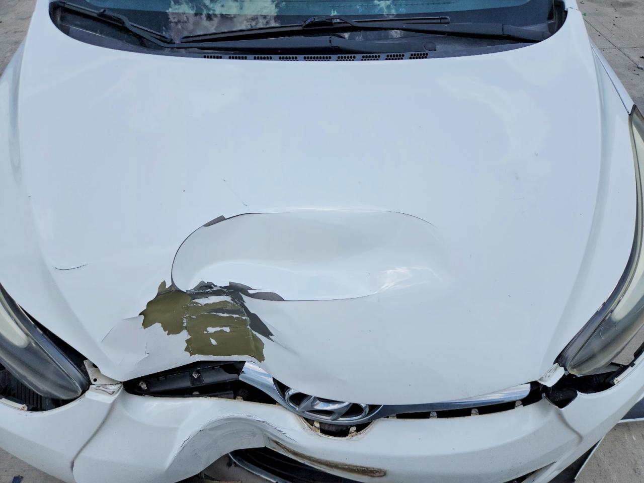 2015 Hyundai Elantra Se White vin: 5NPDH4AE2FH587986