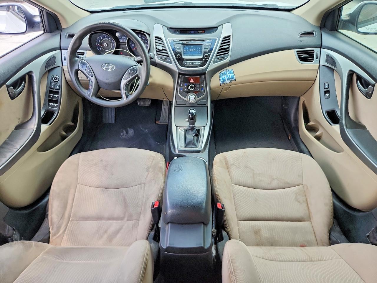 2015 Hyundai Elantra Se White vin: 5NPDH4AE2FH587986