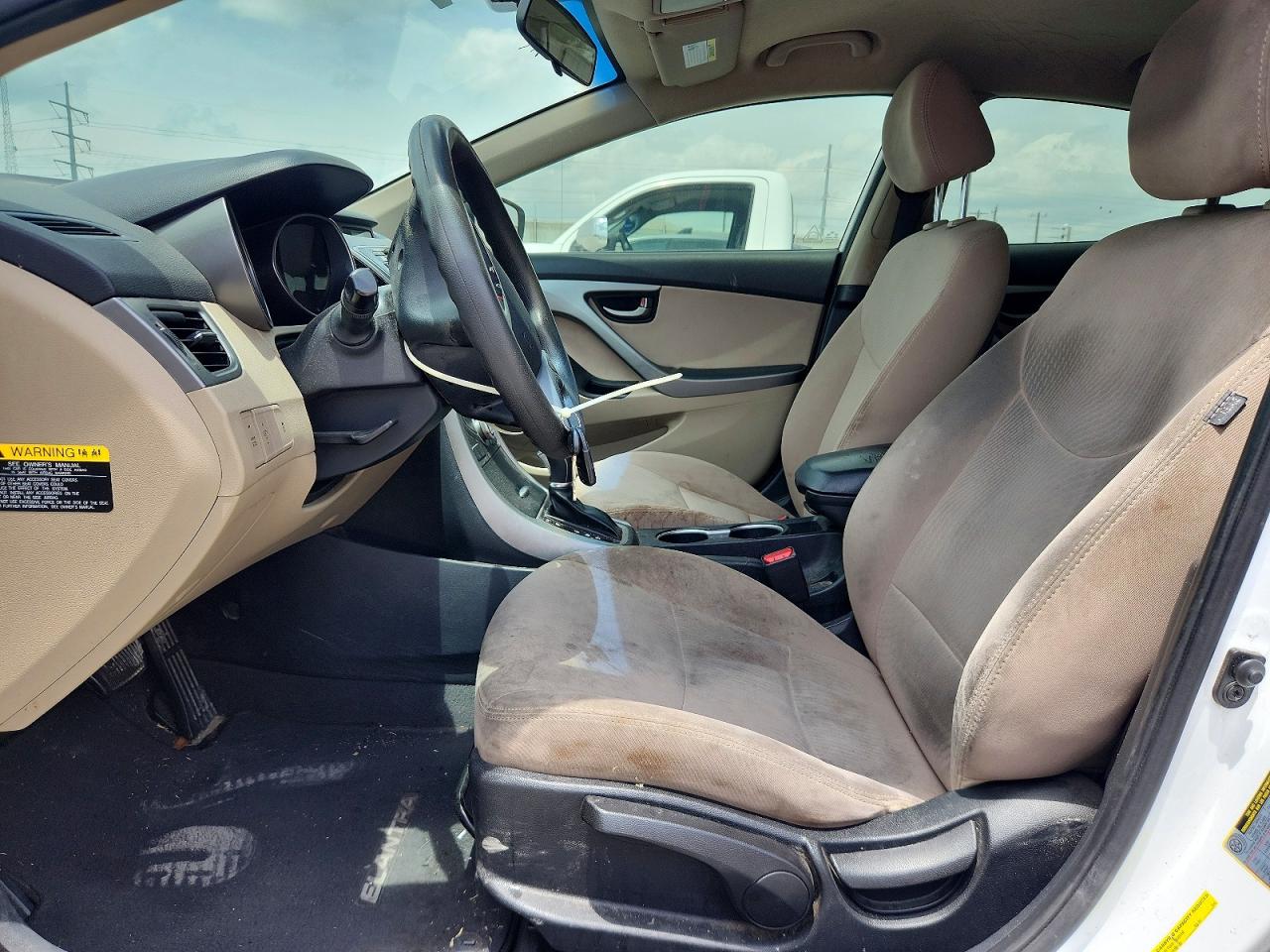 2015 Hyundai Elantra Se White vin: 5NPDH4AE2FH587986