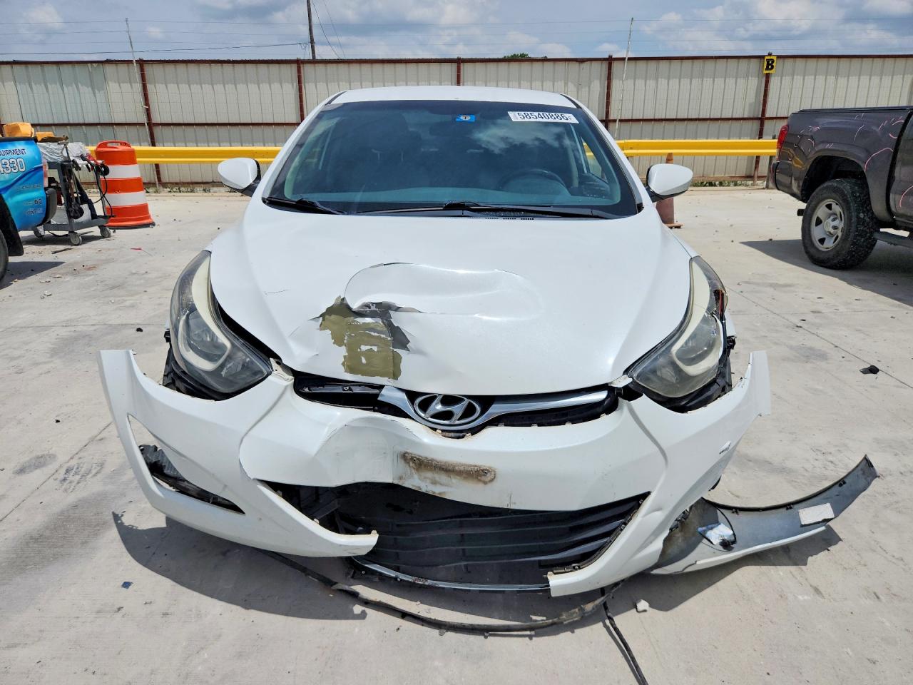 2015 Hyundai Elantra Se White vin: 5NPDH4AE2FH587986