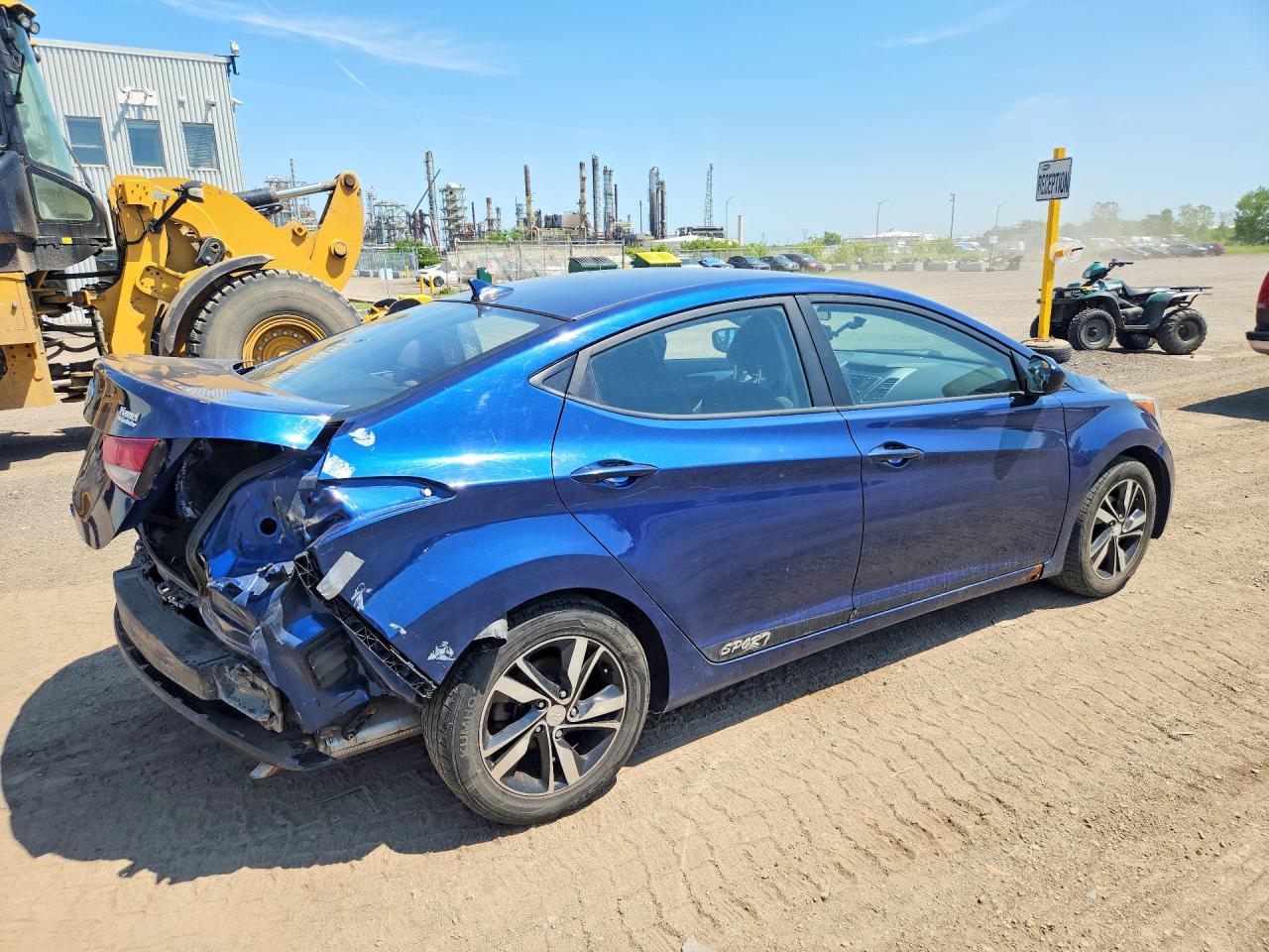 2015 Hyundai Elantra Se/sport/limited Blue vin: 5NPDH4AE2FH606908