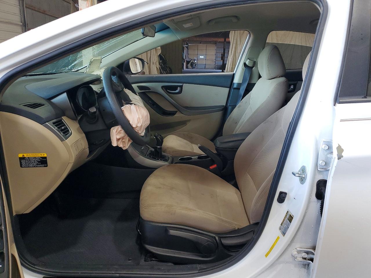 2015 Hyundai Elantra Se White vin: 5NPDH4AE2FH608383