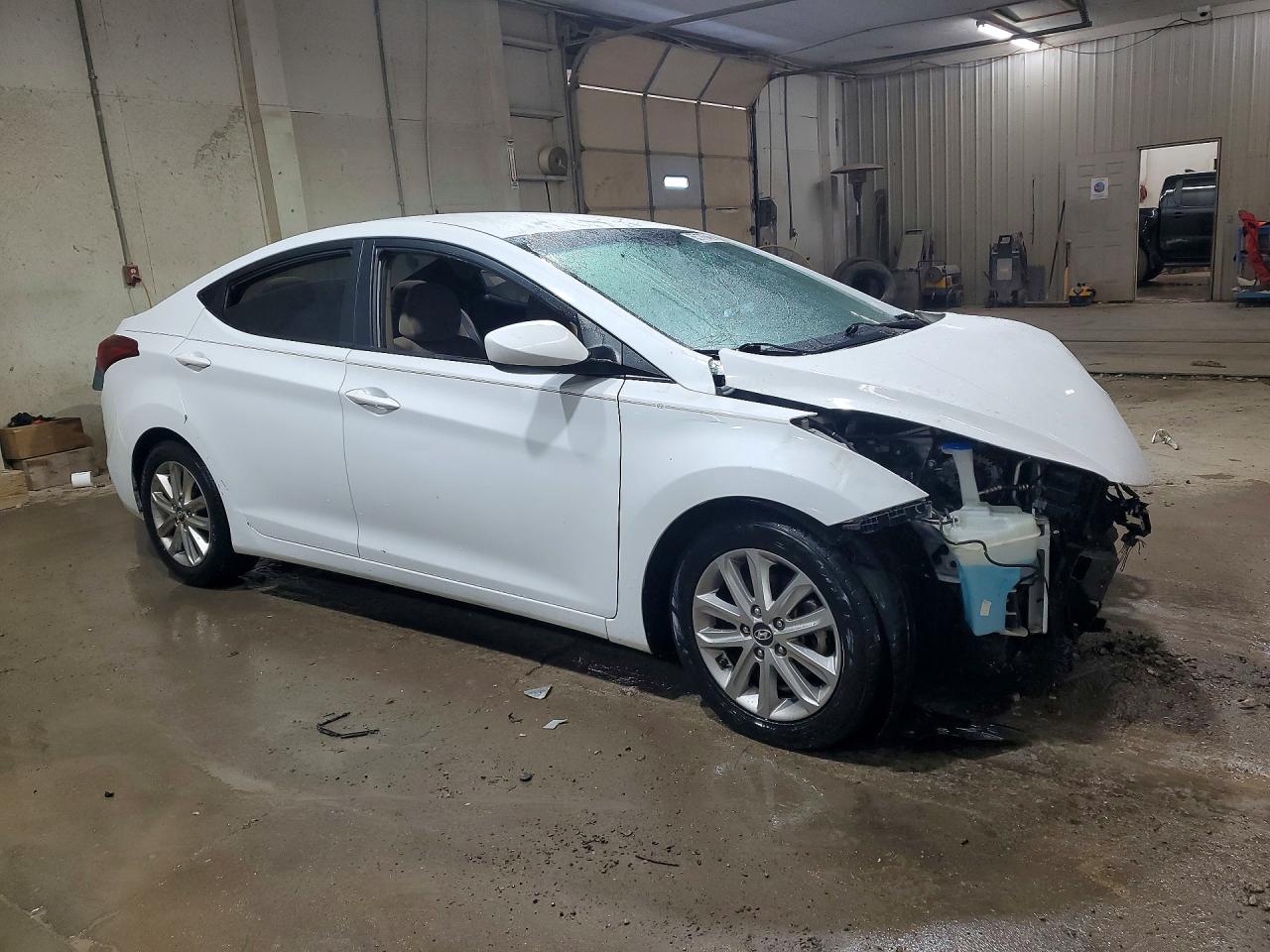 2015 Hyundai Elantra Se White vin: 5NPDH4AE2FH608383