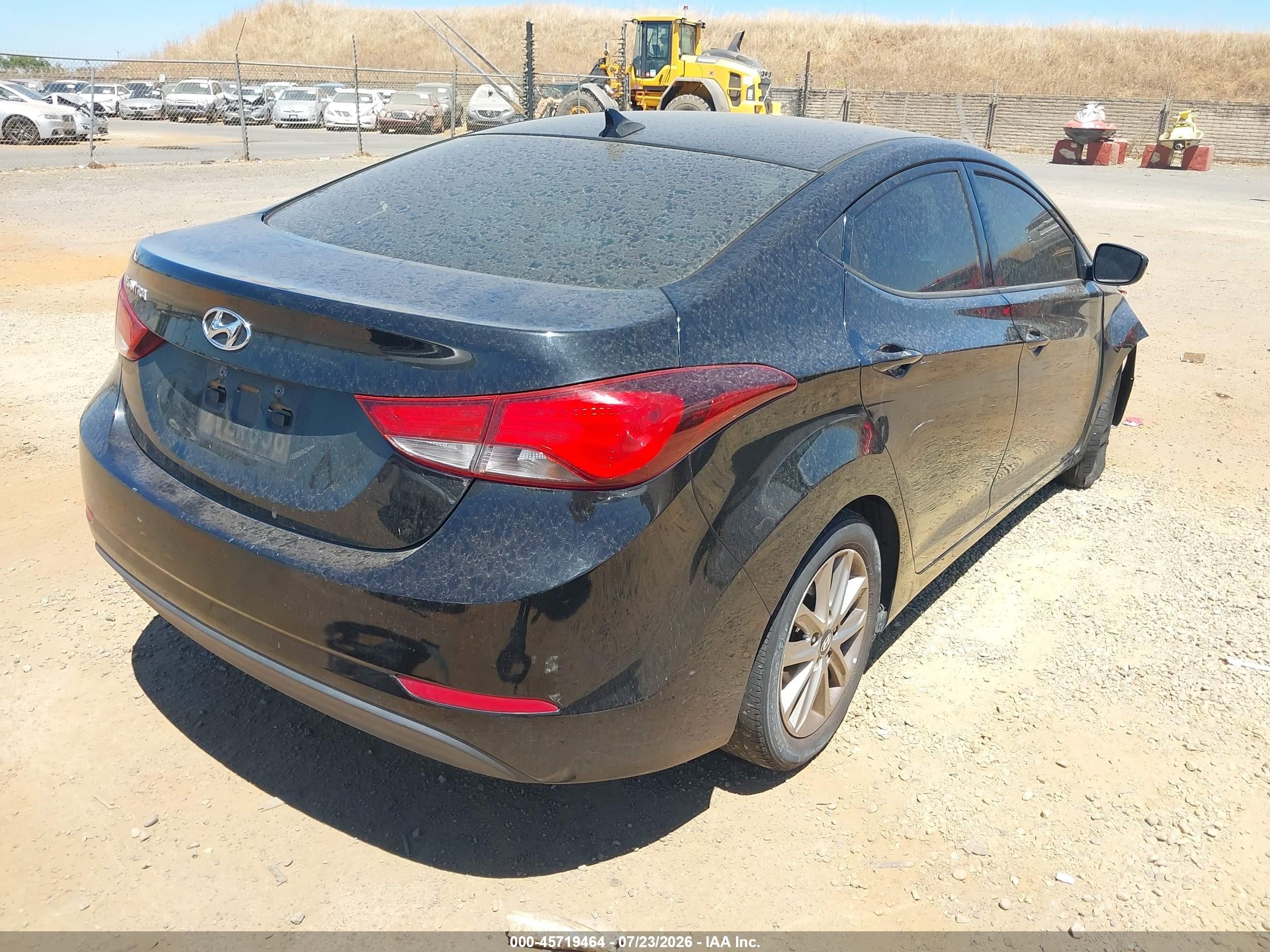 2015 Hyundai Elantra Se Black vin: 5NPDH4AE2FH615608