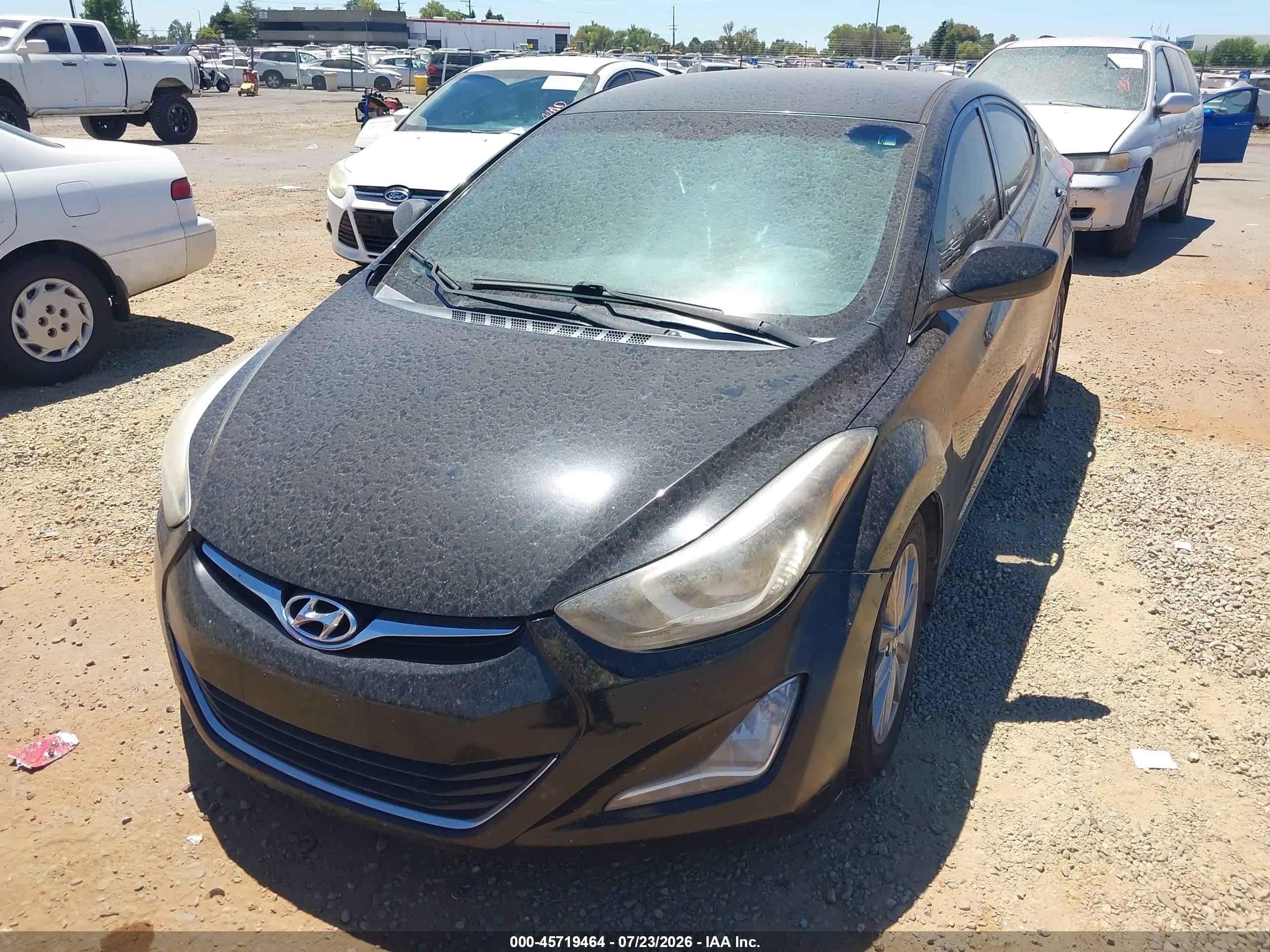 2015 Hyundai Elantra Se Black vin: 5NPDH4AE2FH615608